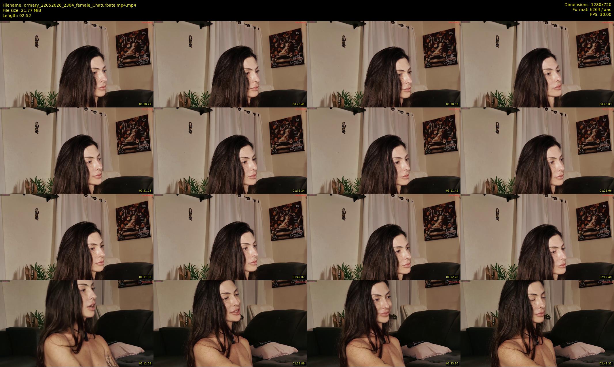 ormary — 3 minute Chaturbate female cam show recording, 720p, May 22, 2026