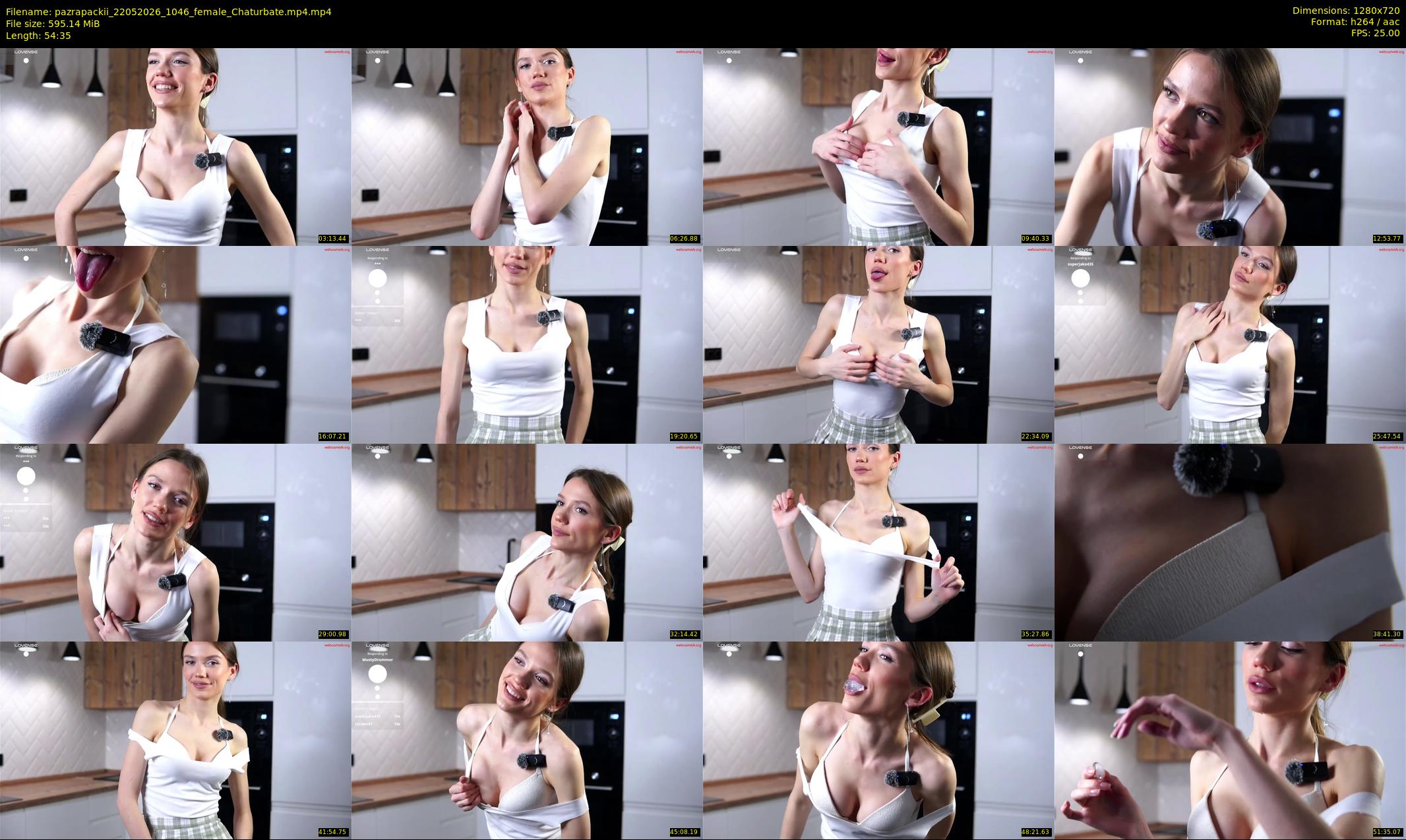 pazrapackii — 55 minute Chaturbate female cam show recording, 720p, May 22, 2026