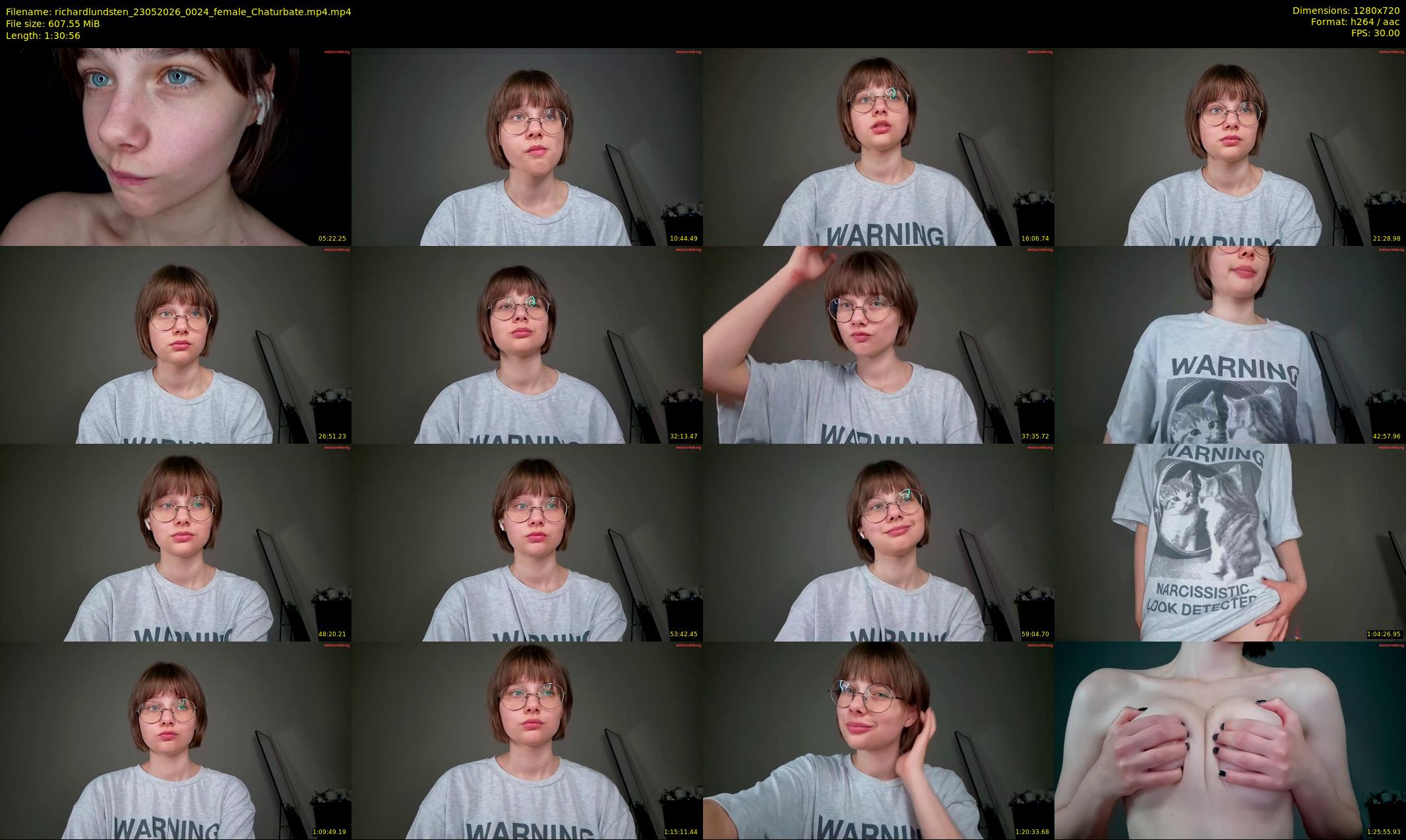 richardlundsten — 91 minute Chaturbate female cam show recording, 720p, May 23, 2026