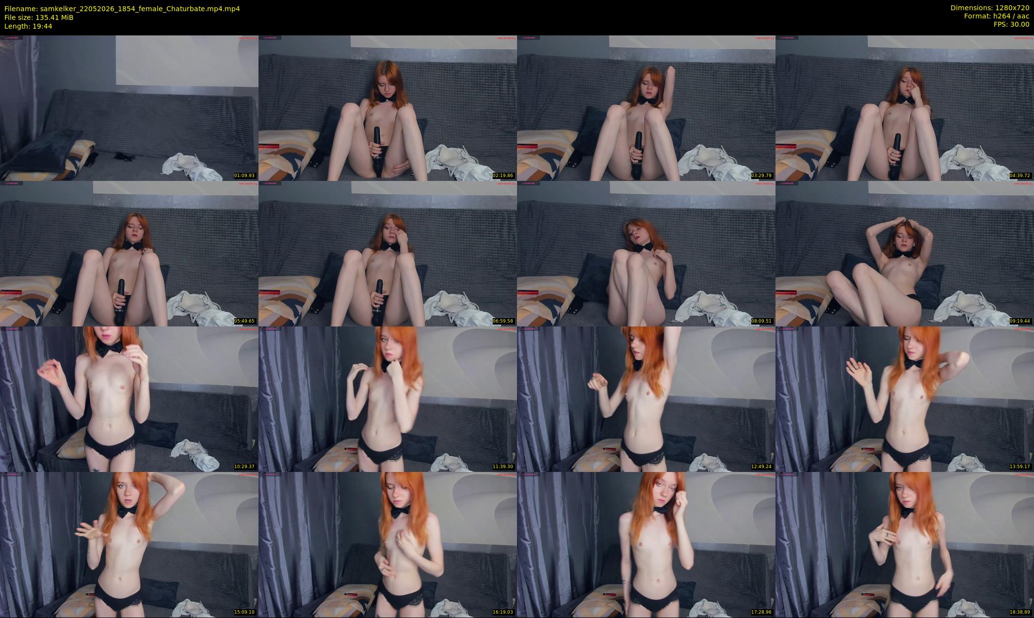 samkelker — 20 minute Chaturbate female cam show recording, 720p, May 22, 2026