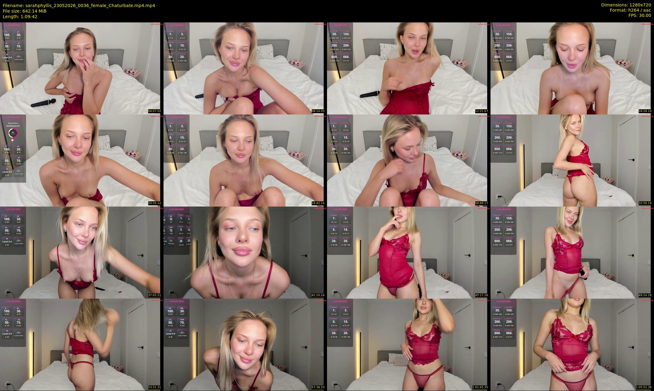 sarahphyllis — 70 minute Chaturbate female cam show recording, 720p, May 23, 2026