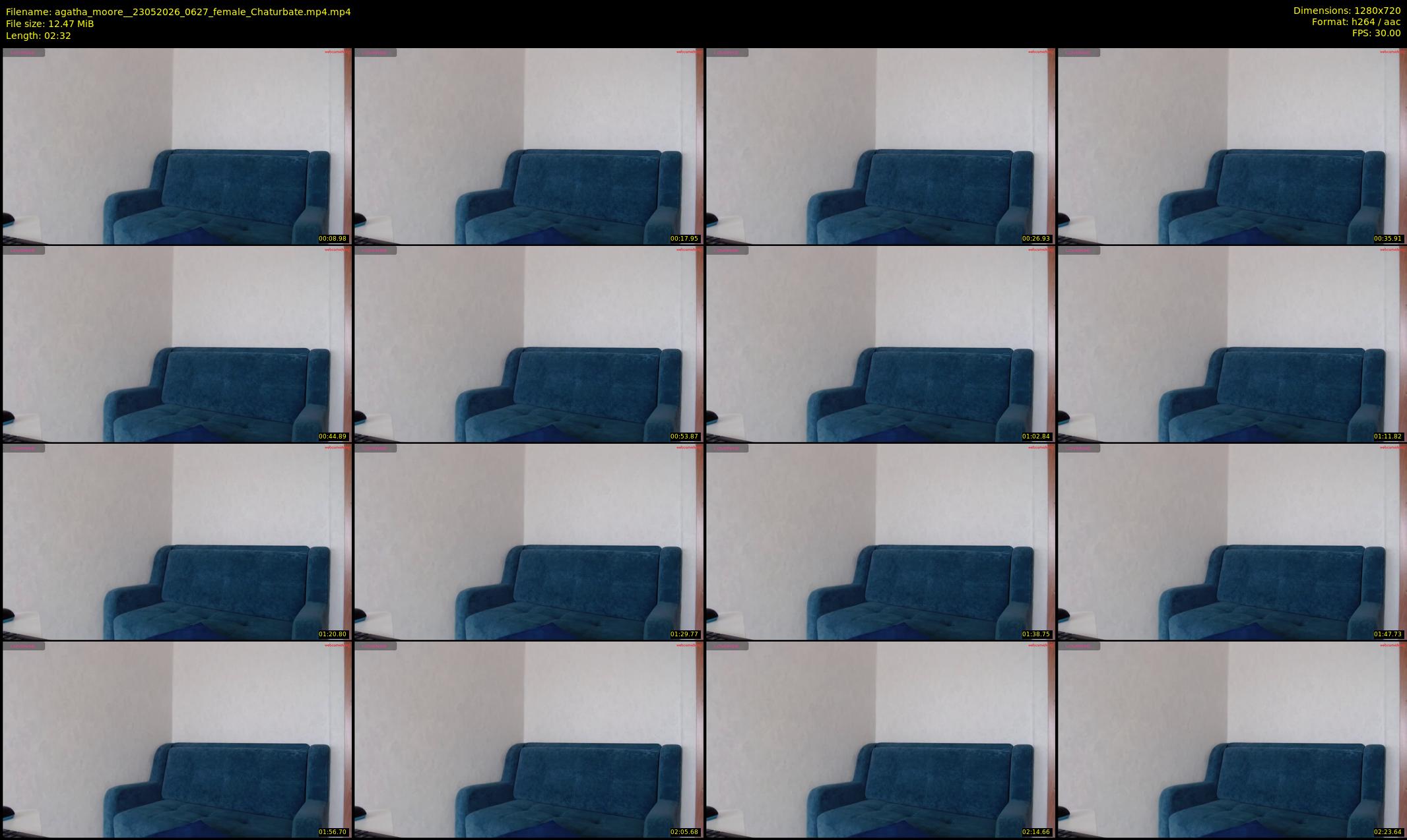 agatha_moore_ — 3 minute Chaturbate female cam show recording, 720p, May 23, 2026
