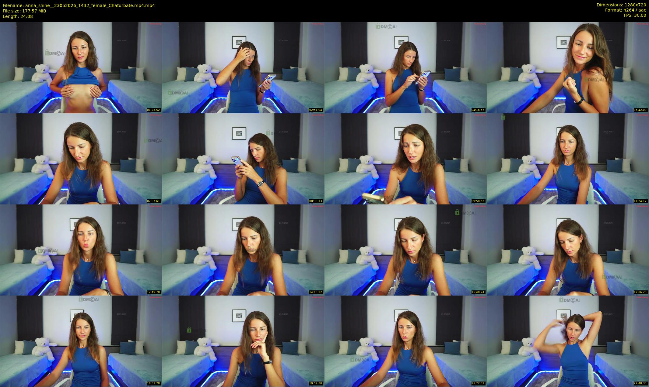 anna_shine_ — 25 minute Chaturbate female cam show recording, 720p, May 23, 2026