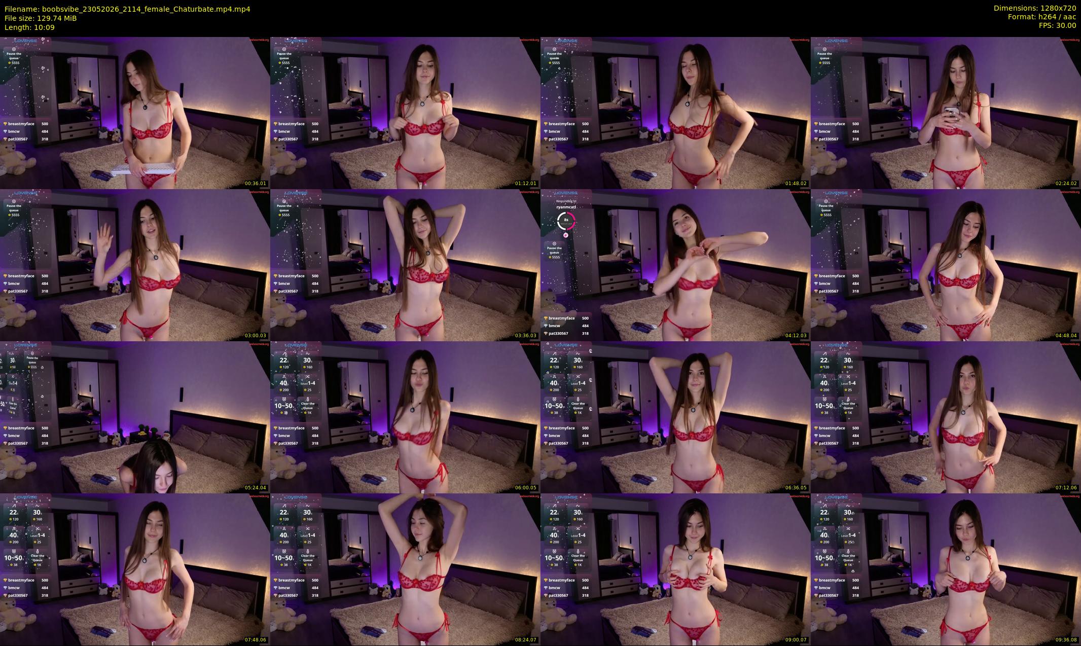 boobsvibe — 11 minute Chaturbate female cam show recording, 720p, May 23, 2026