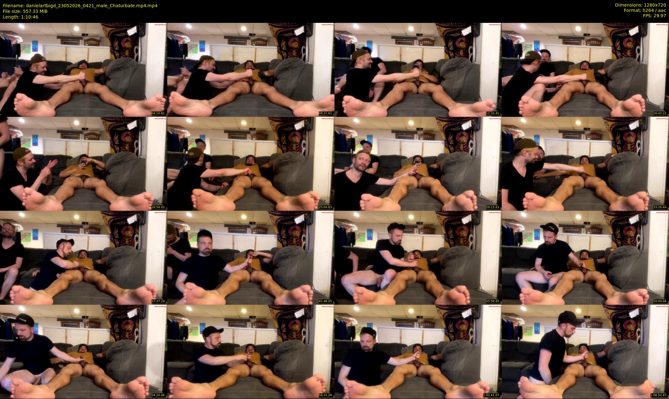 danielartbigd — 71 minute Chaturbate male cam show recording, 720p, May 23, 2026