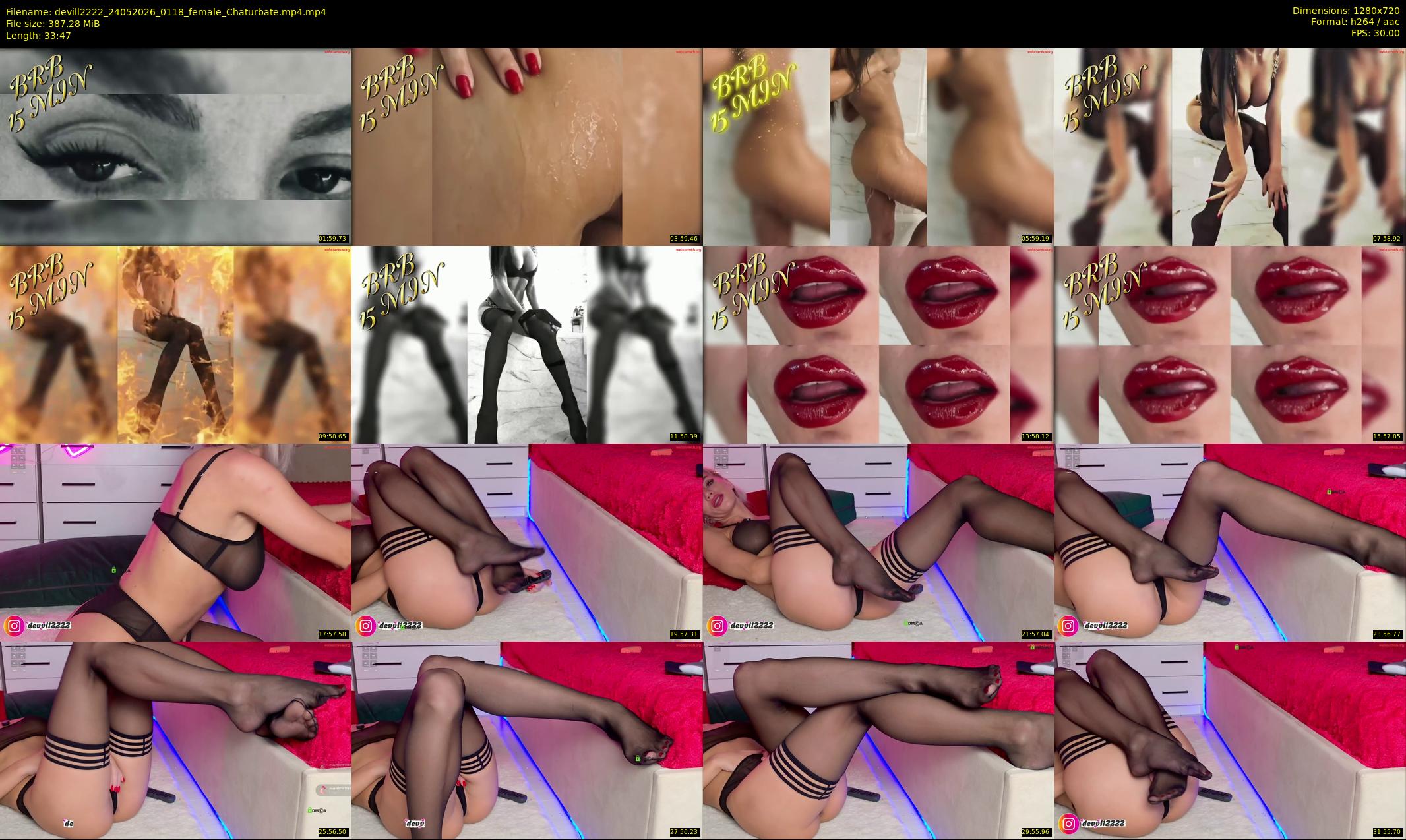 devill2222 — 34 minute Chaturbate female cam show recording, 720p, May 24, 2026