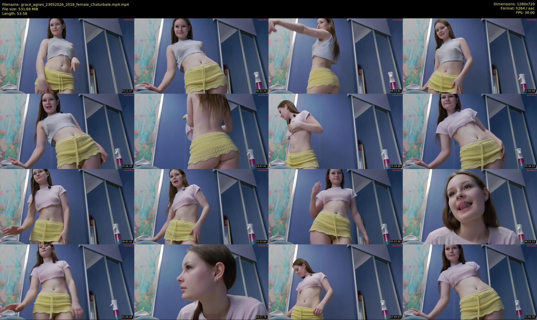 grace_agnes — 54 minute Chaturbate female cam show recording, 720p, May 23, 2026