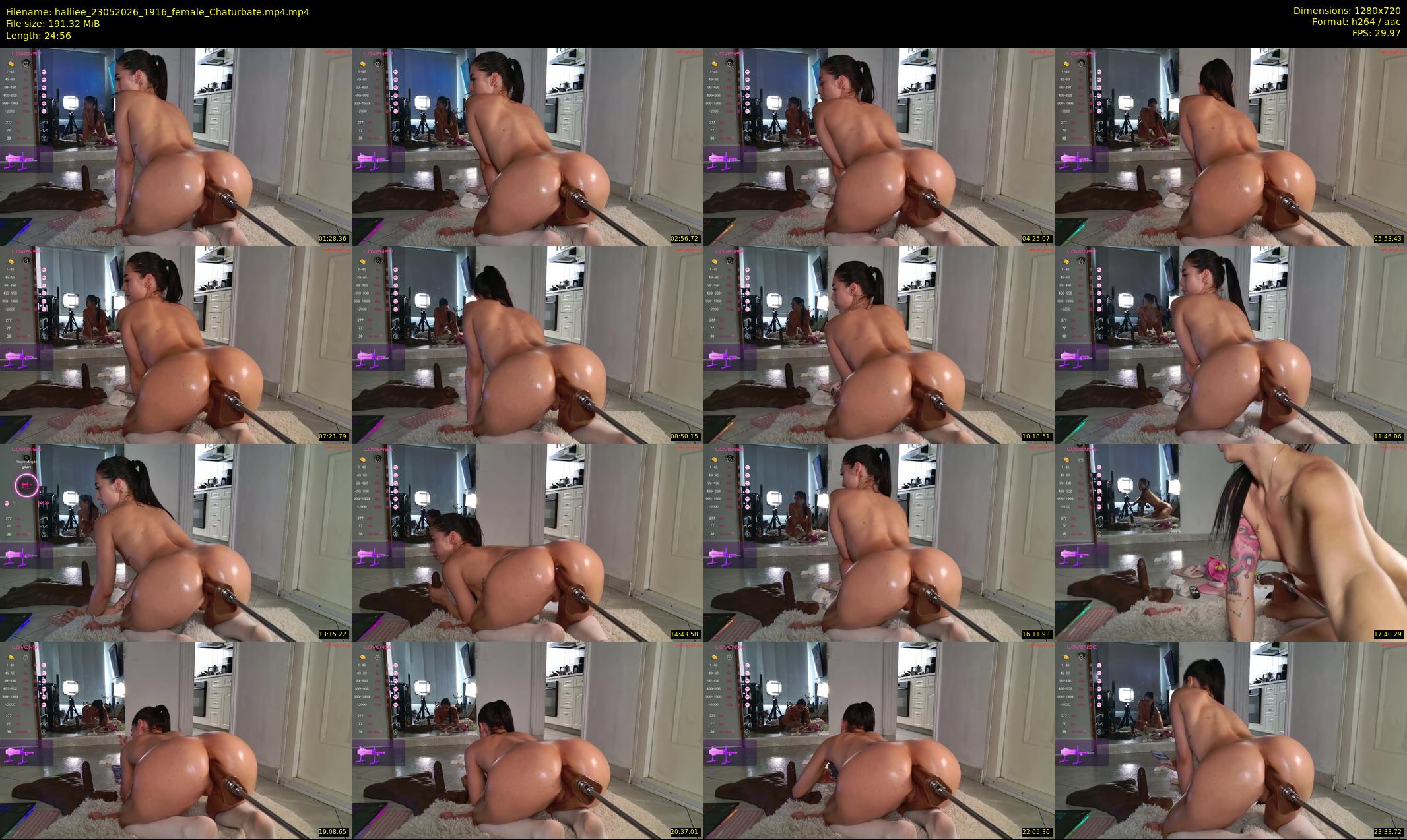 halliee — 25 minute Chaturbate couple cam show recording, 720p, May 23, 2026