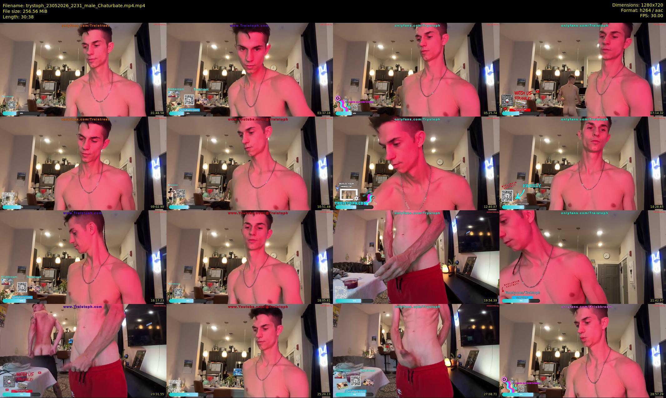 trystoph — 31 minute Chaturbate male cam show recording, 720p, May 23, 2026
