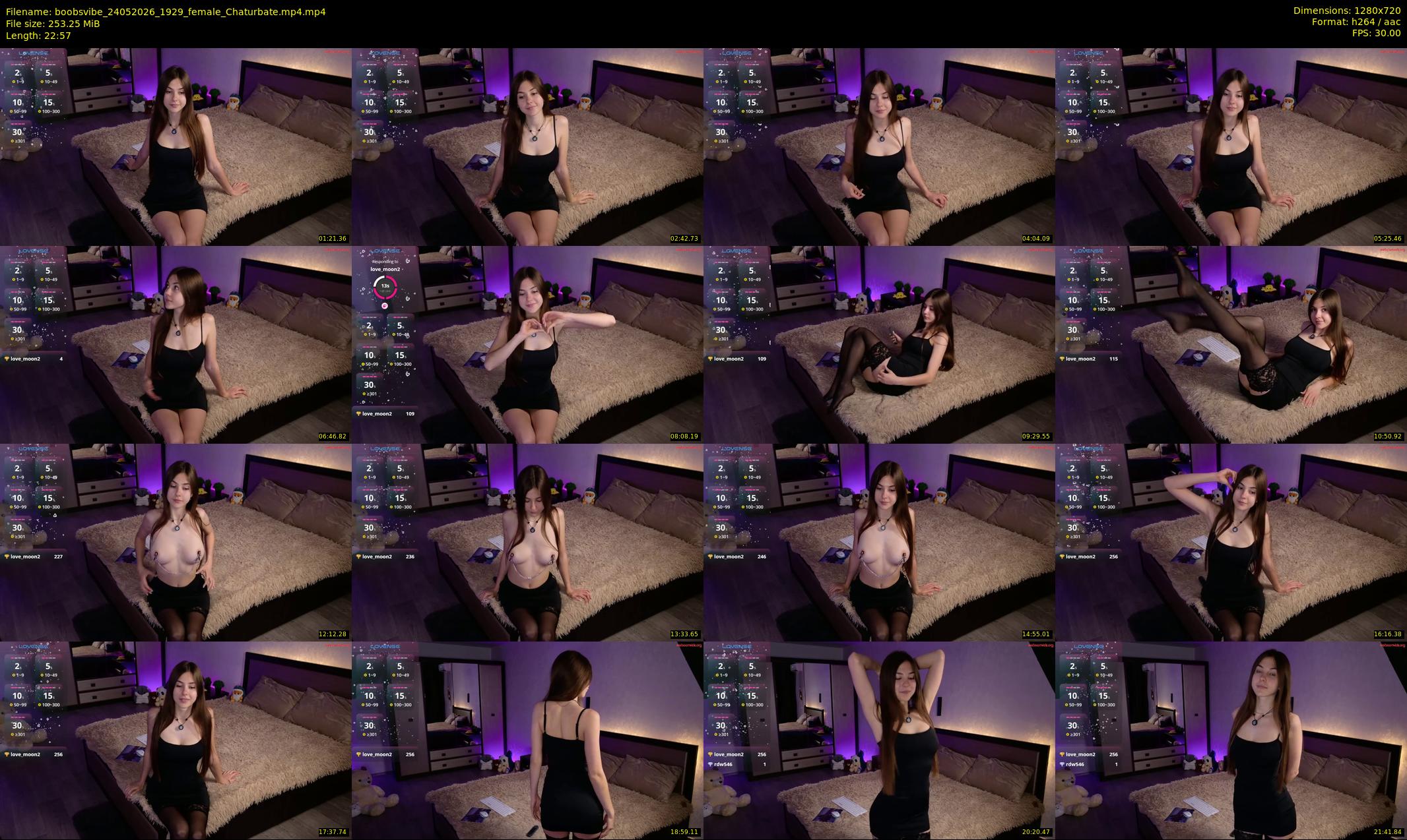 boobsvibe — 23 minute Chaturbate female cam show recording, 720p, May 24, 2026