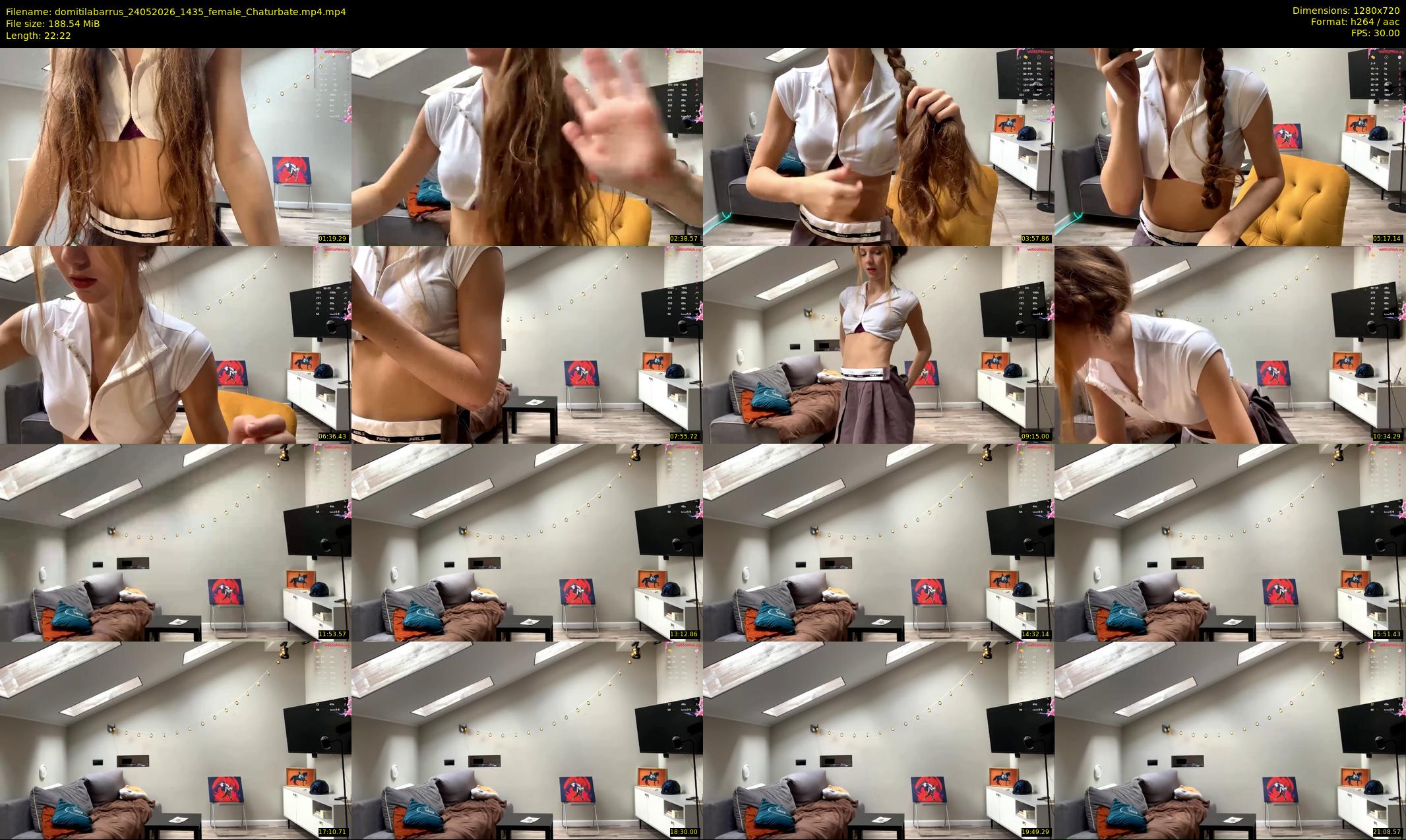 domitilabarrus — 23 minute Chaturbate female cam show recording, 720p, May 24, 2026