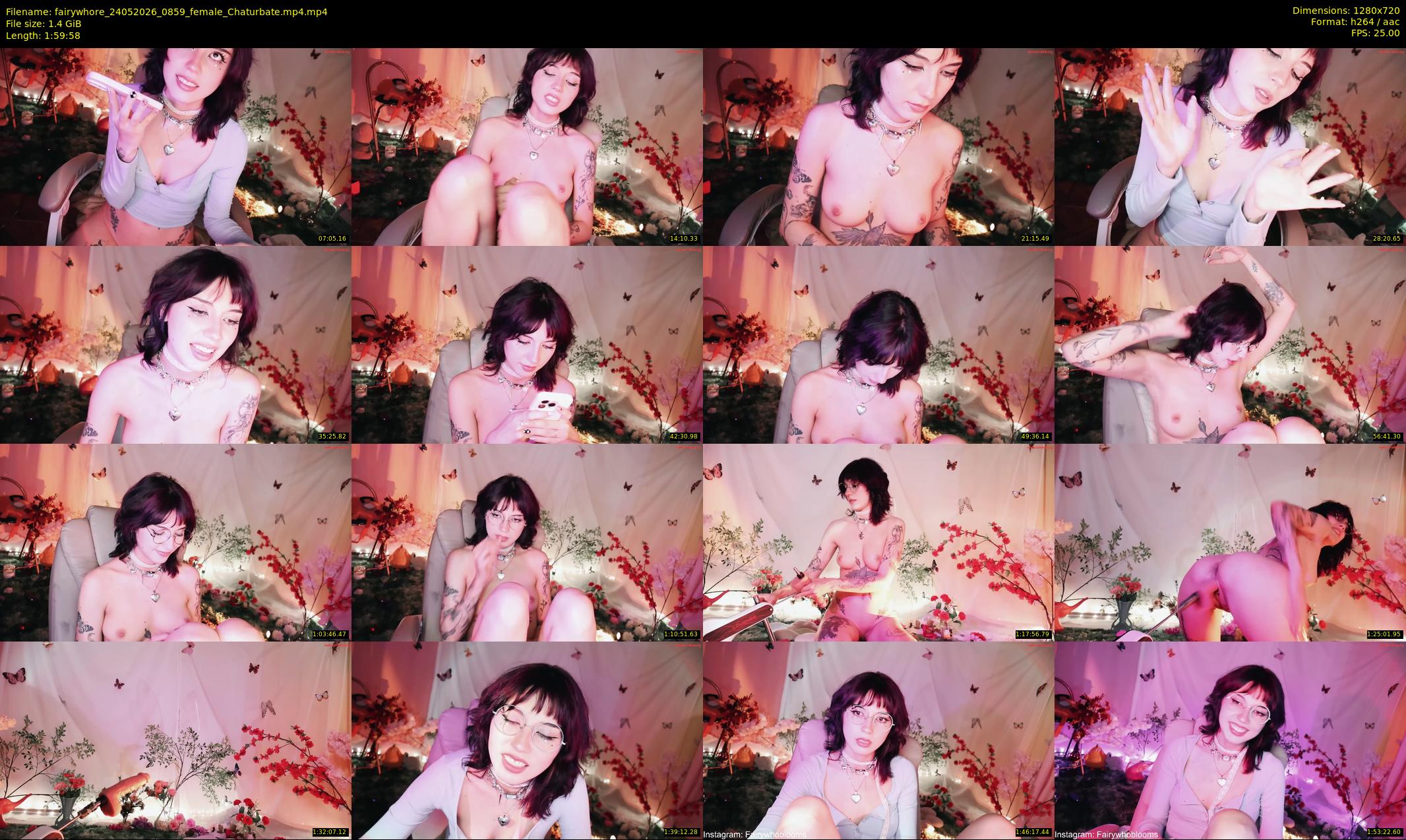 fairywhore — 120 minute Chaturbate female cam show recording, 720p, May 24, 2026