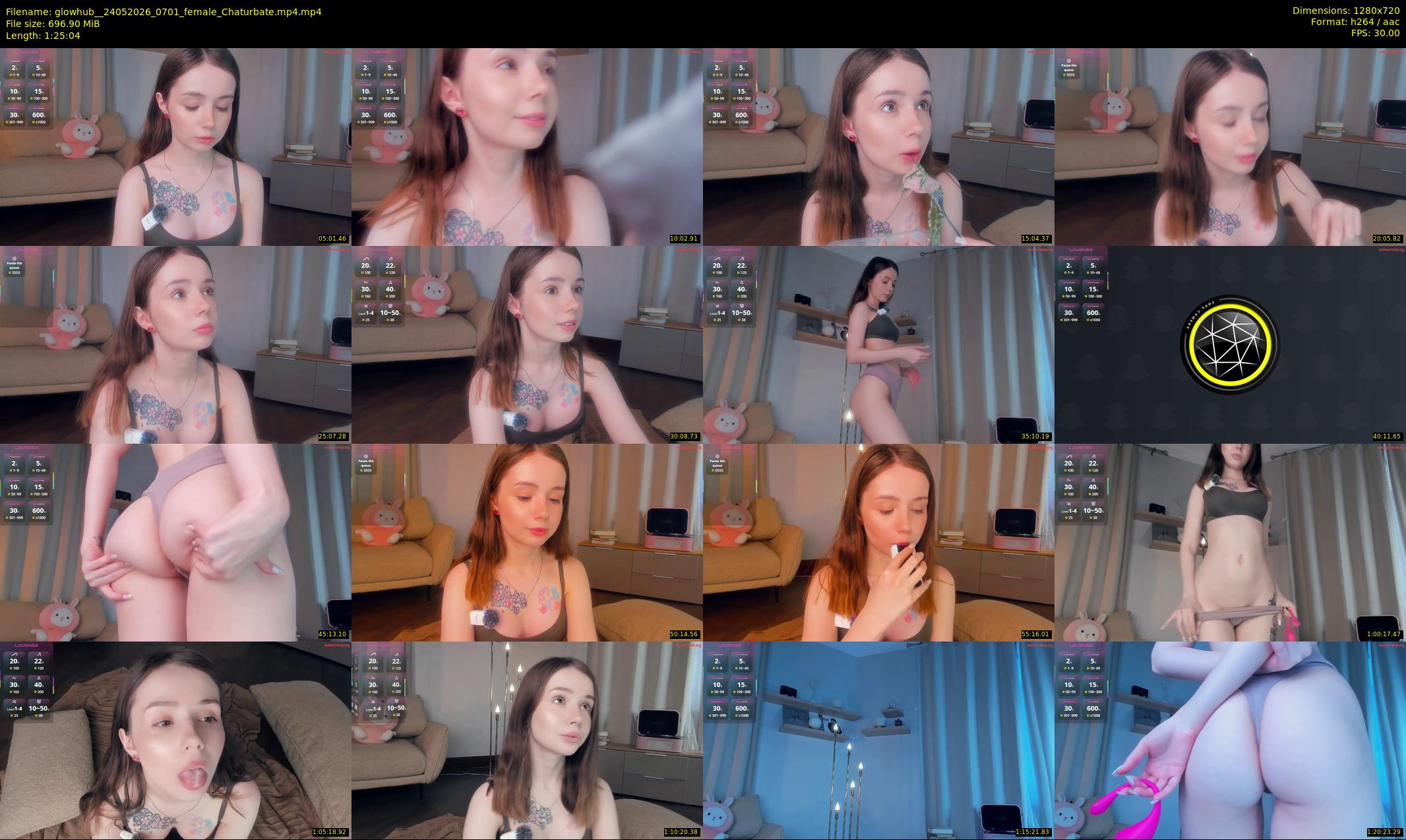 glowhub_ — 86 minute Chaturbate female cam show recording, 720p, May 24, 2026
