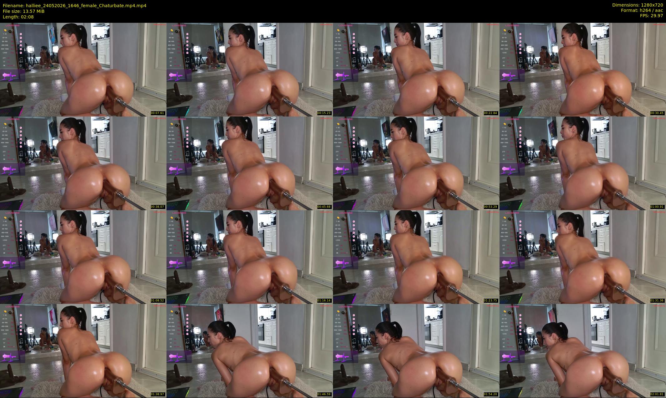 halliee — 3 minute Chaturbate couple cam show recording, 720p, May 24, 2026