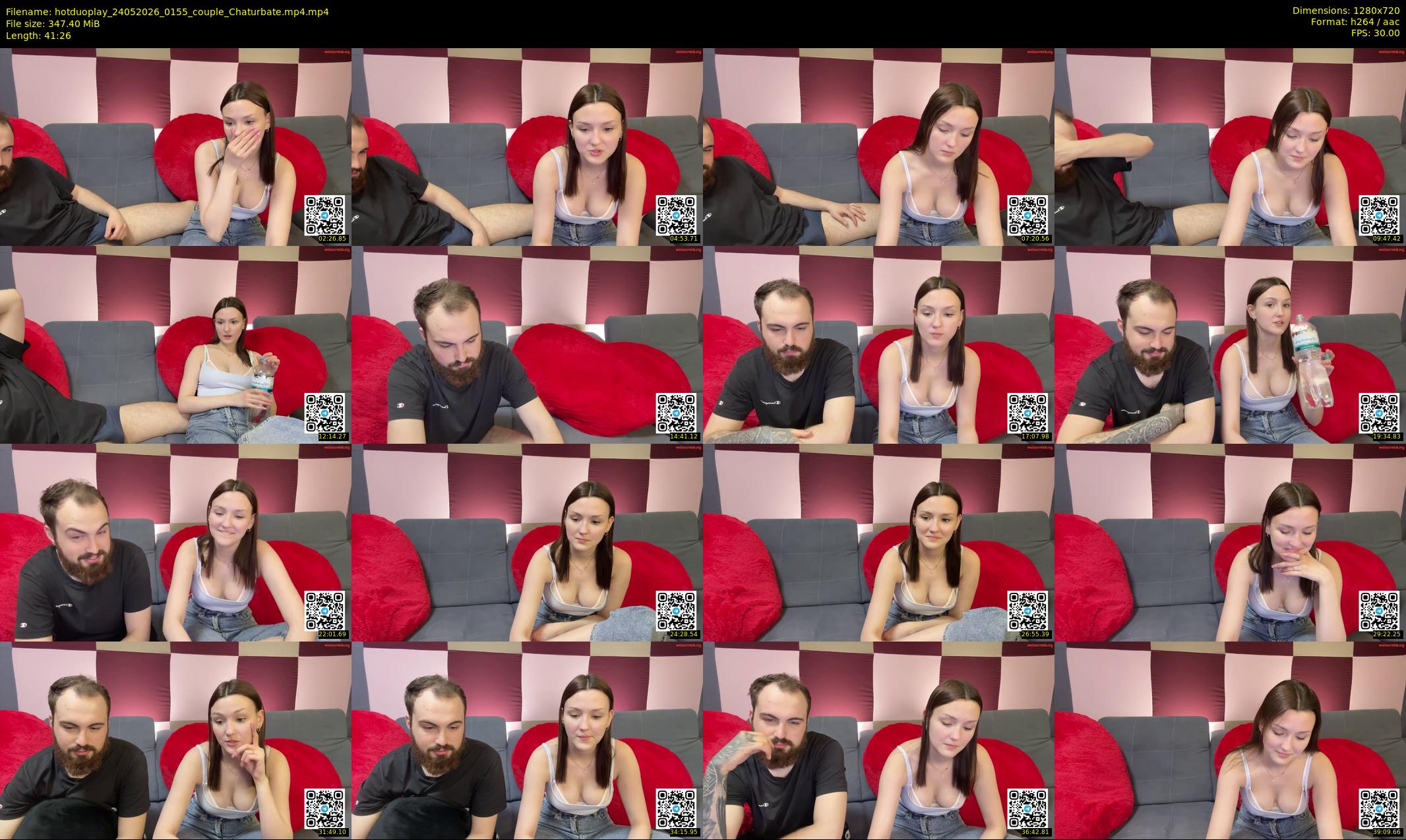 hotduoplay — 42 minute Chaturbate couple cam show recording, 720p, May 24, 2026