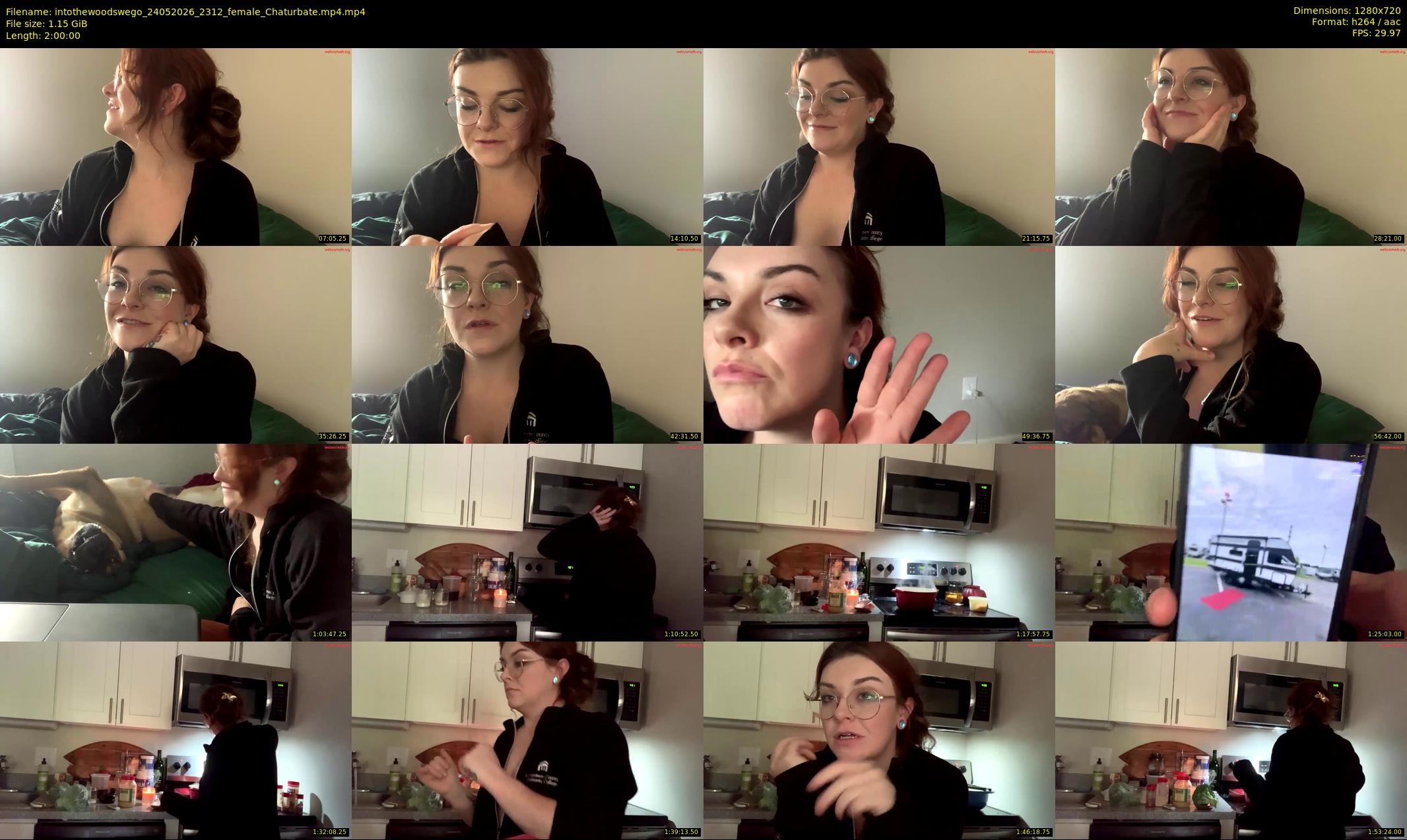 intothewoodswego — 120 minute Chaturbate female cam show recording, 720p, May 24, 2026