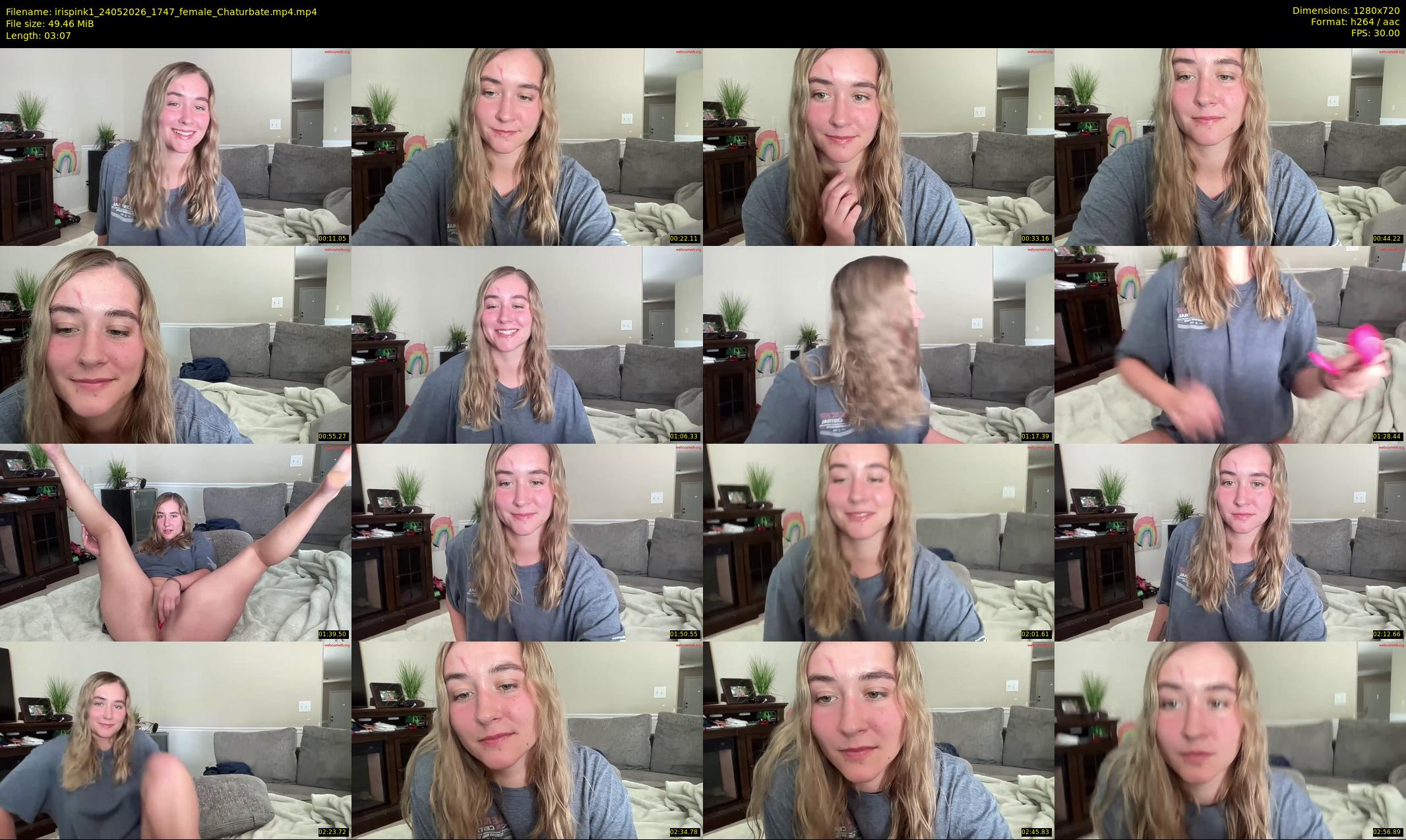 irispink1 — 4 minute Chaturbate female cam show recording, 720p, May 24, 2026