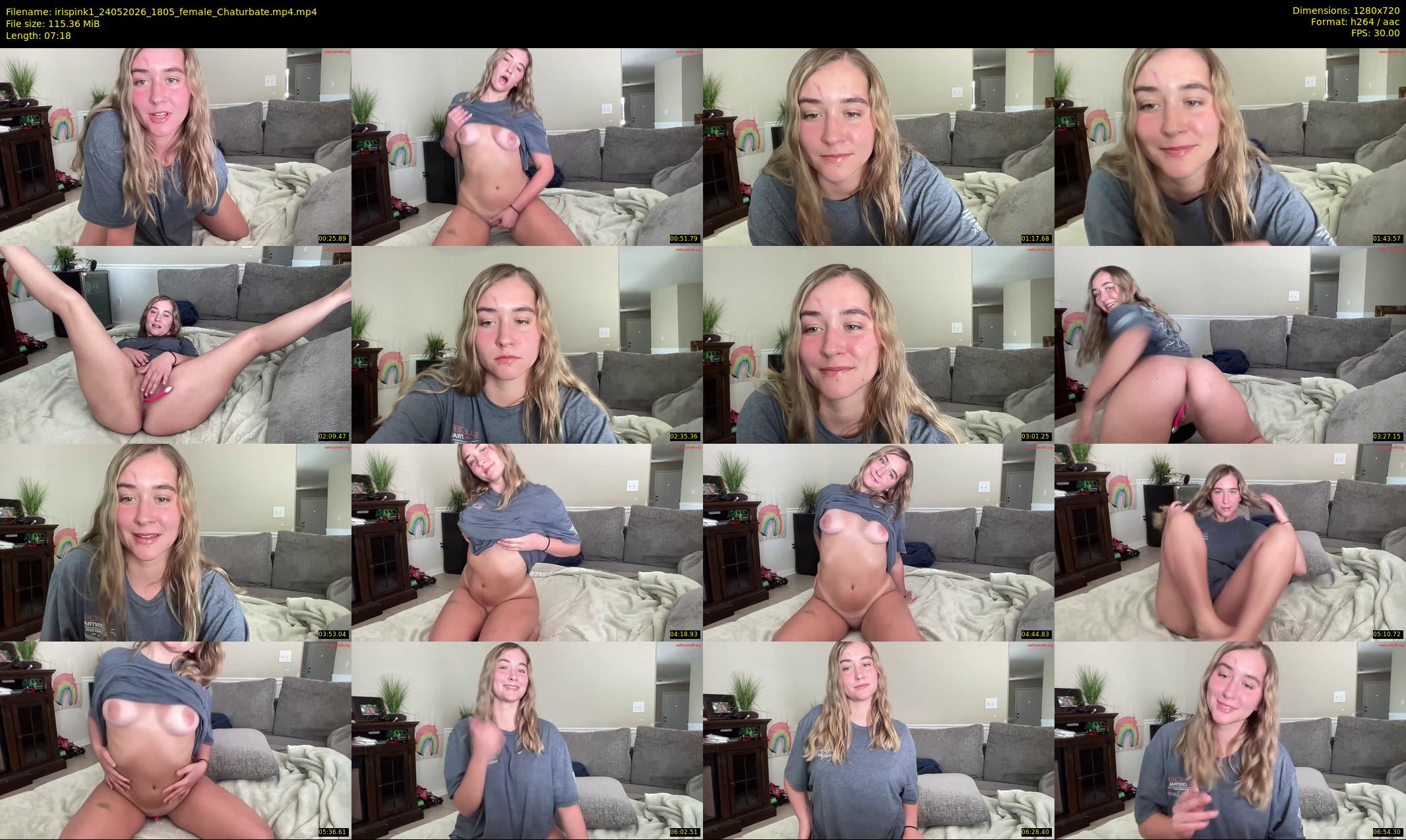 irispink1 — 15 minute Chaturbate female cam show recording, 720p, May 24, 2026