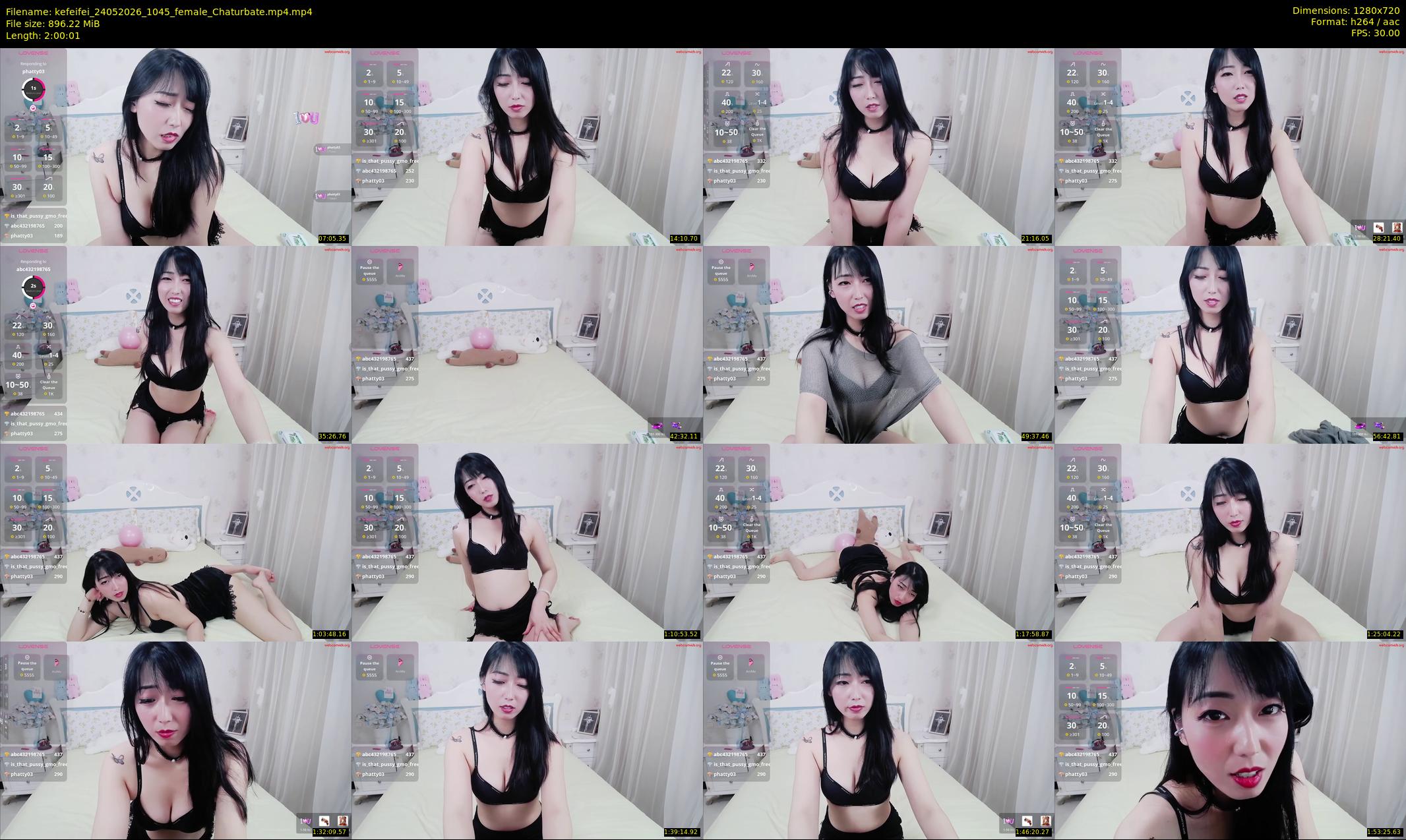 kefeifei — 121 minute Chaturbate female cam show recording, 720p, May 24, 2026