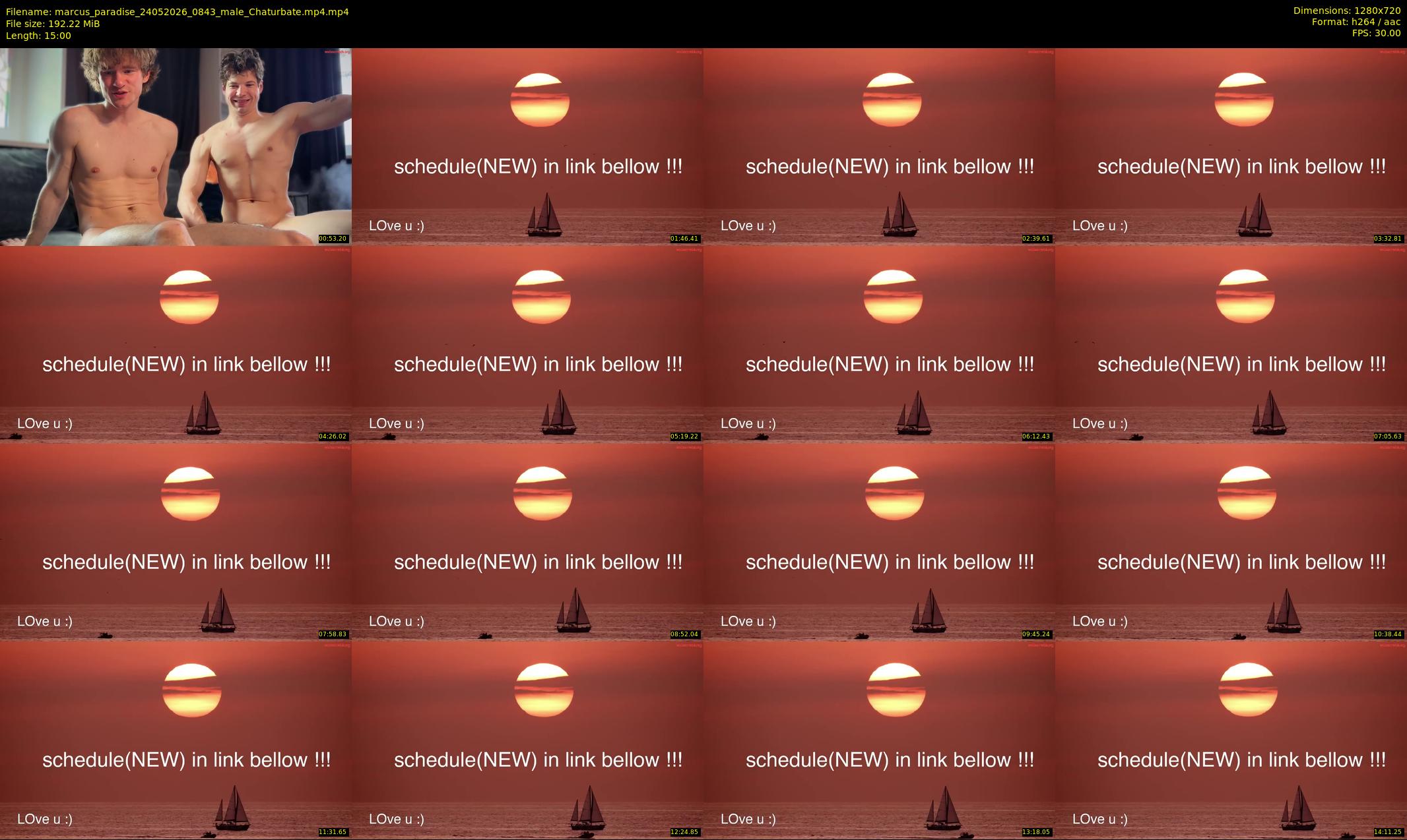 marcus_paradise — 15 minute Chaturbate male cam show recording, 720p, May 24, 2026