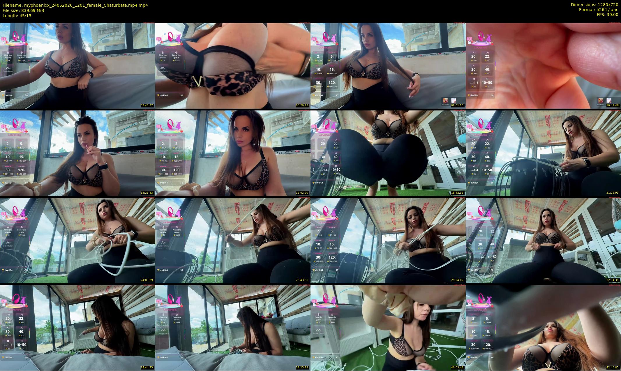 myphoenixx — 46 minute Chaturbate female cam show recording, 720p, May 24, 2026