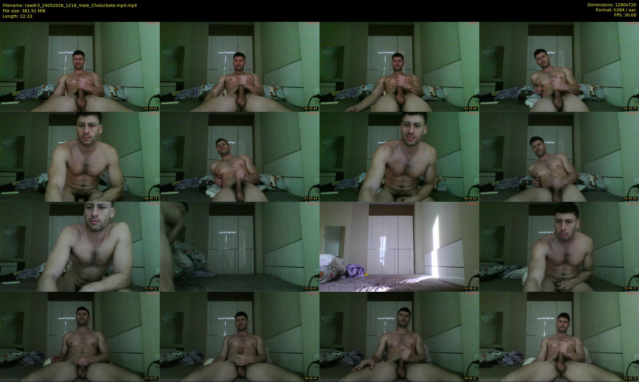 rawdr3 — 23 minute Chaturbate male cam show recording, 720p, May 24, 2026