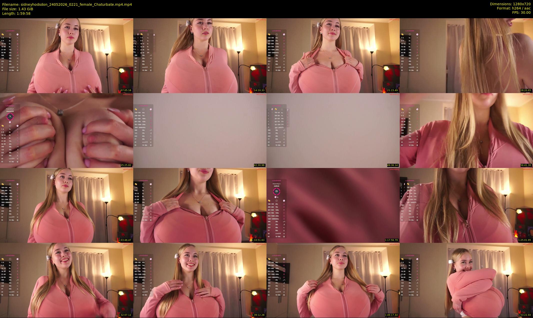 sidneyhodsdon — 120 minute Chaturbate female cam show recording, 720p, May 24, 2026