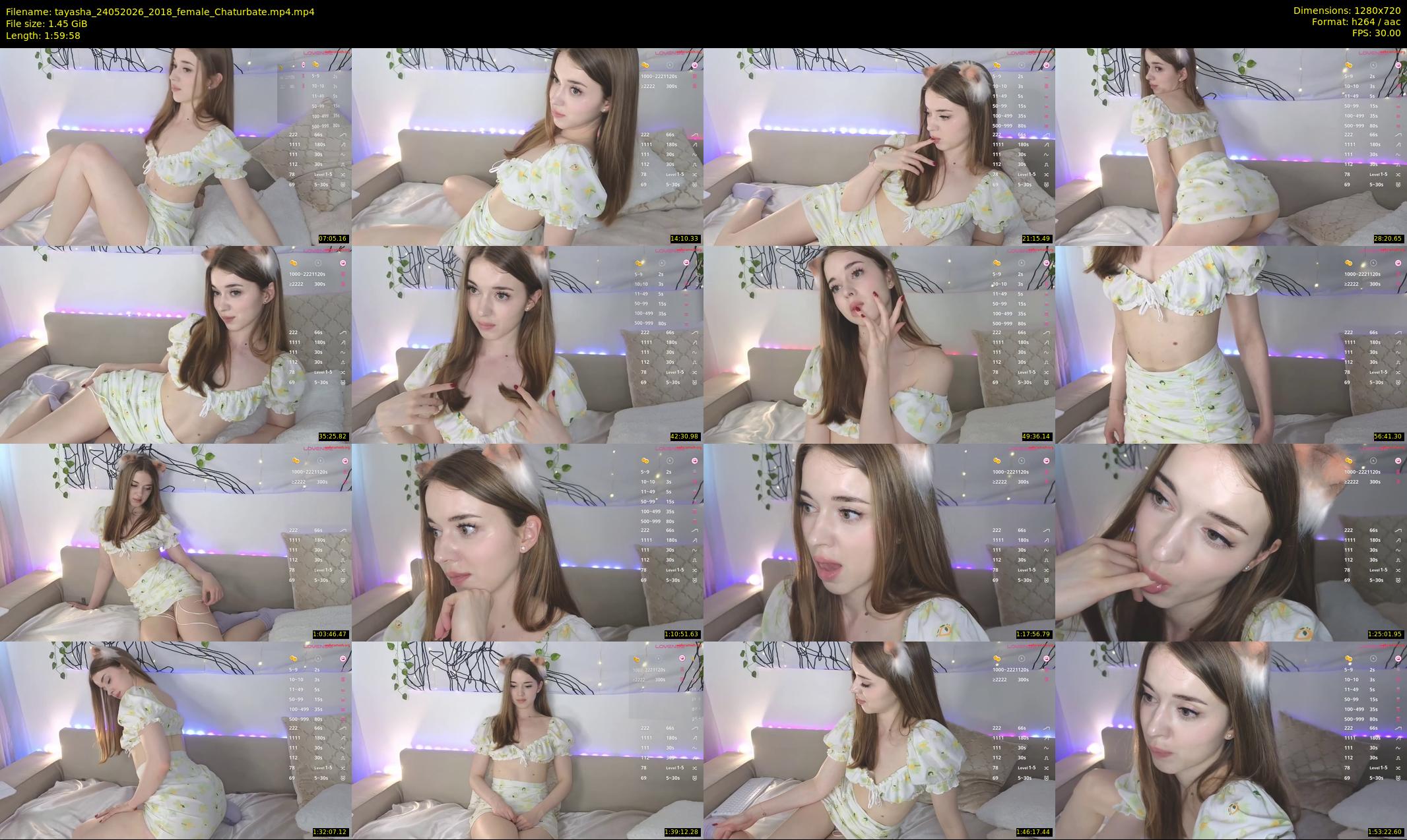 tayasha — 120 minute Chaturbate female cam show recording, 720p, May 24, 2026
