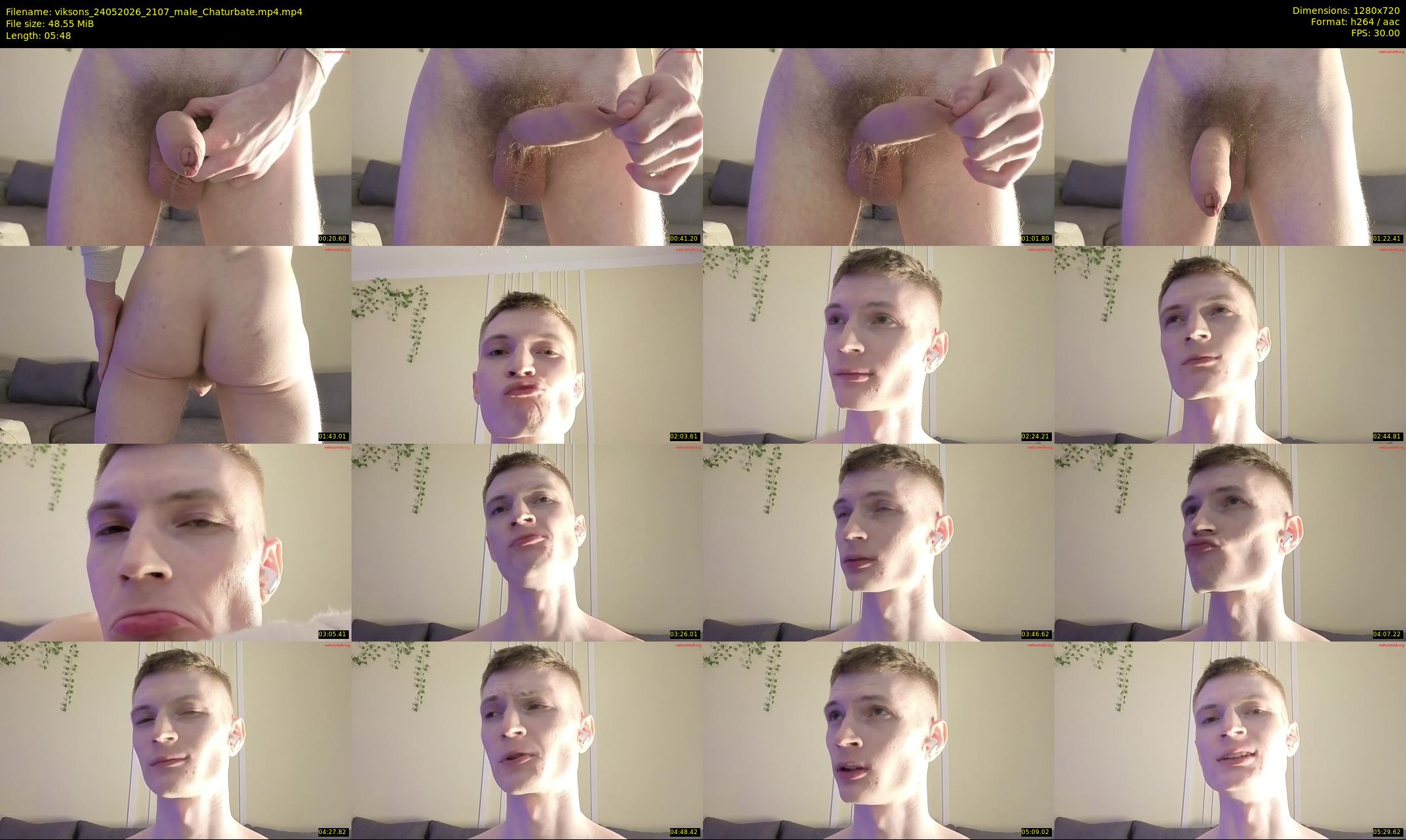 viksons — 6 minute Chaturbate male cam show recording, 720p, May 24, 2026