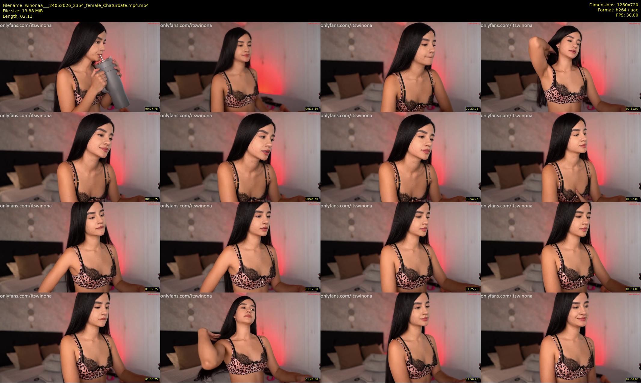 winonaa__ — 3 minute Chaturbate female cam show recording, 720p, May 24, 2026
