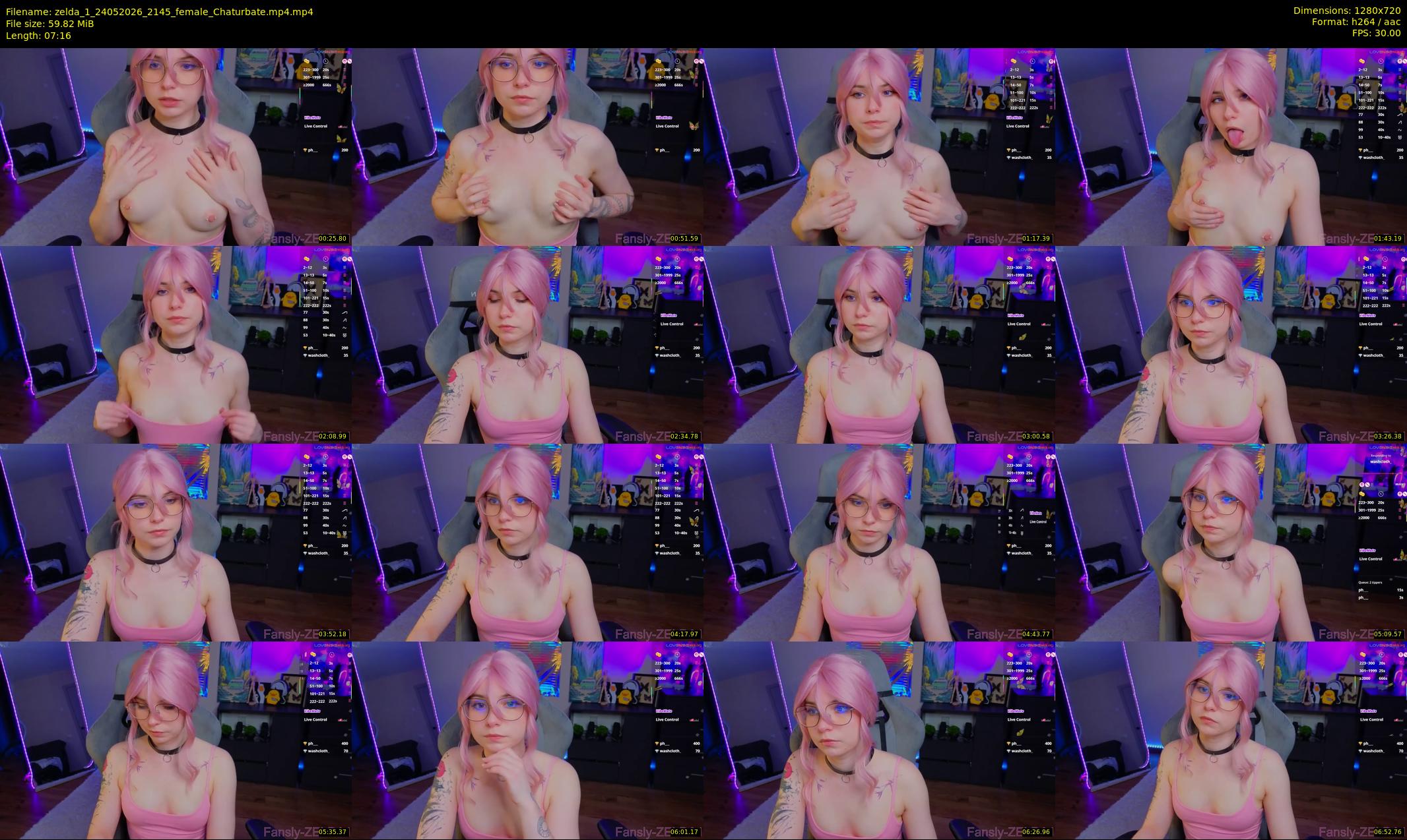 zelda_1 — 8 minute Chaturbate female cam show recording, 720p, May 24, 2026