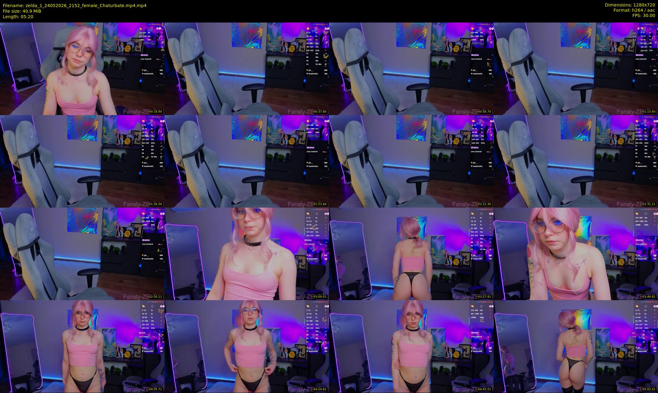 zelda_1 — 6 minute Chaturbate female cam show recording, 720p, May 24, 2026