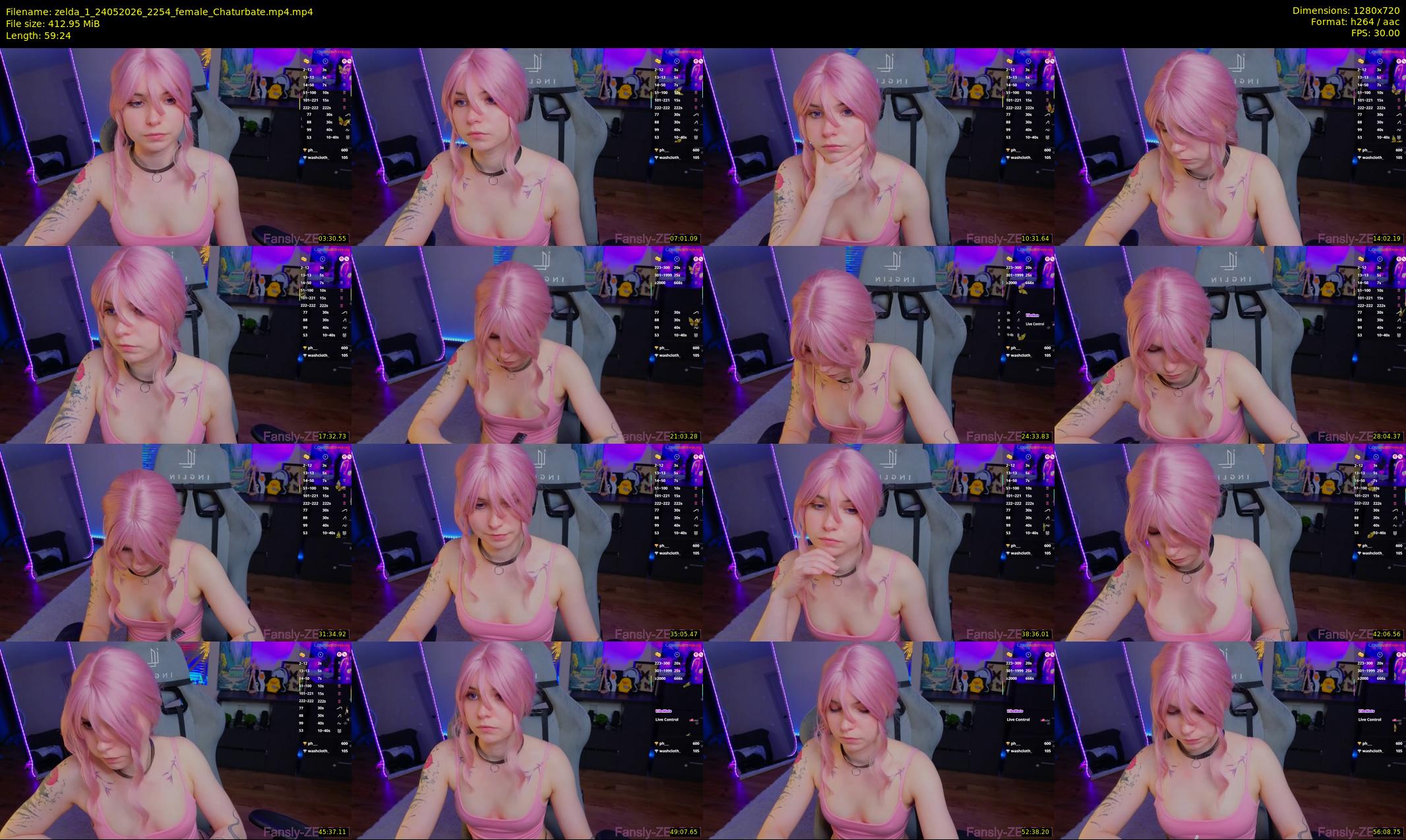 zelda_1 — 60 minute Chaturbate female cam show recording, 720p, May 24, 2026