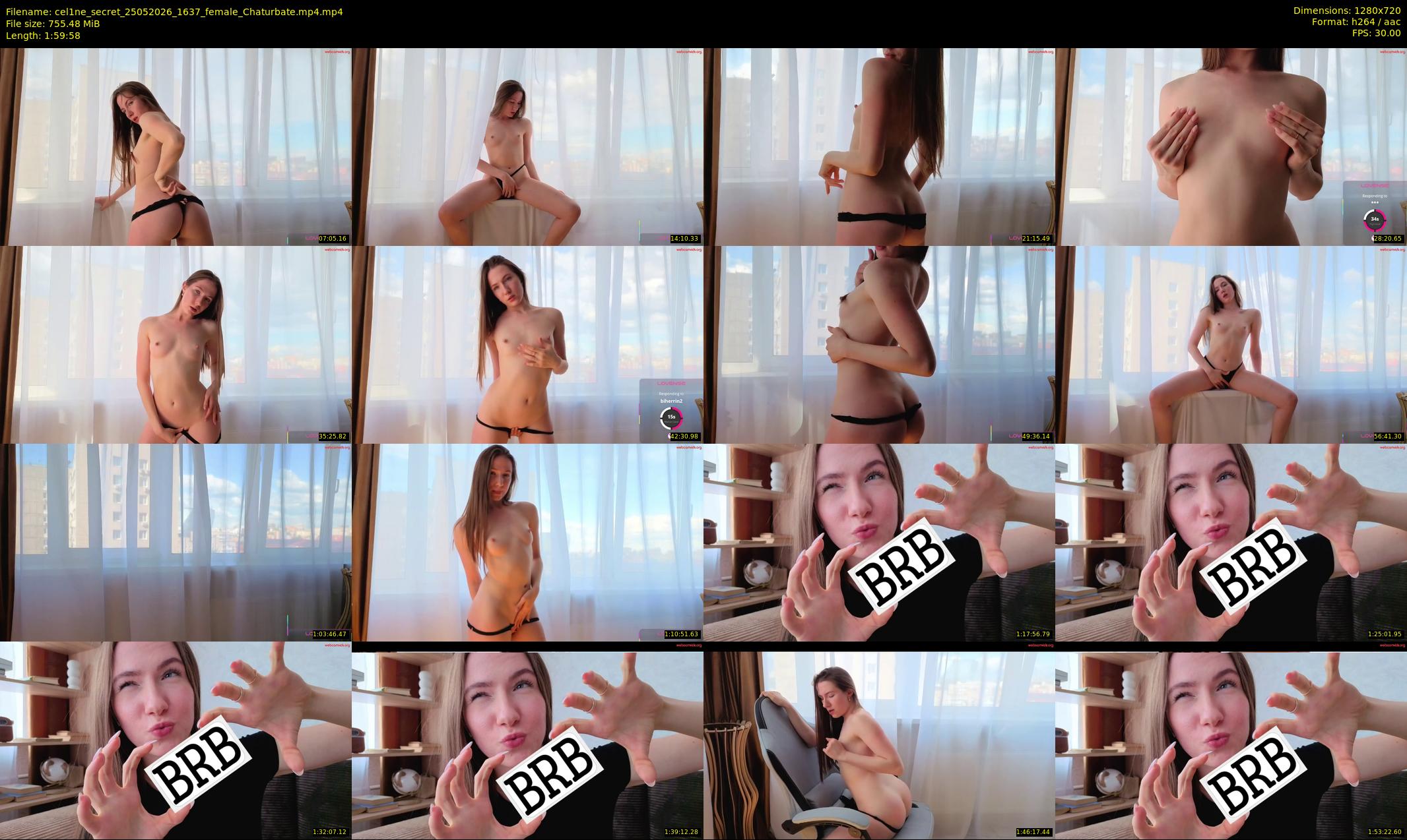 cel1ne_secret — 120 minute Chaturbate female cam show recording, 720p, May 25, 2026