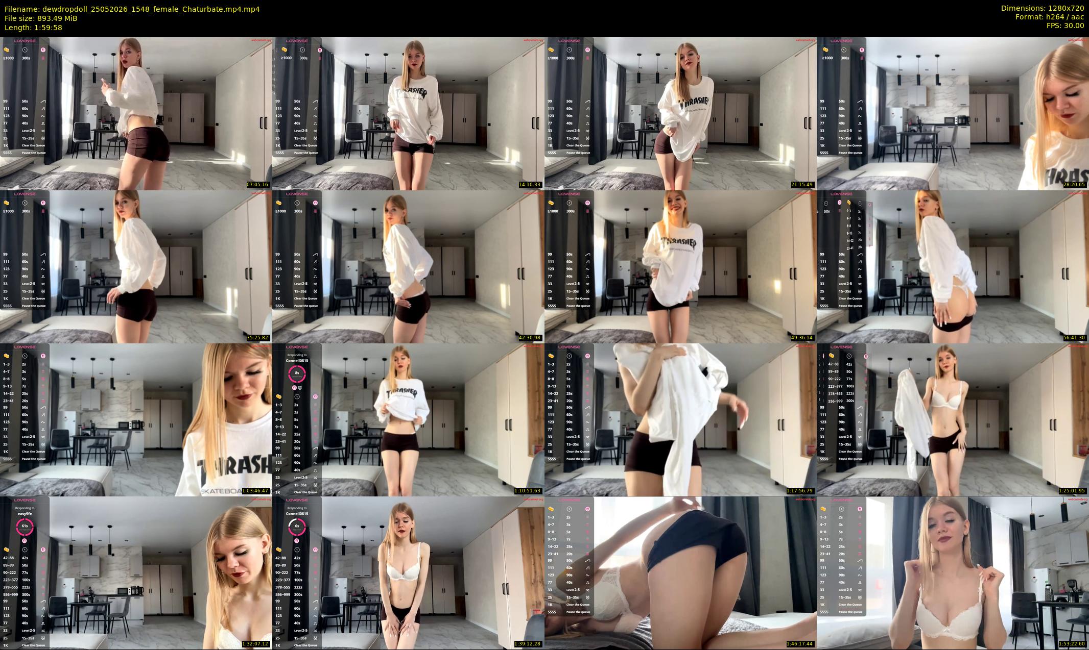 dewdropdoll — 120 minute Chaturbate female cam show recording, 720p, May 25, 2026