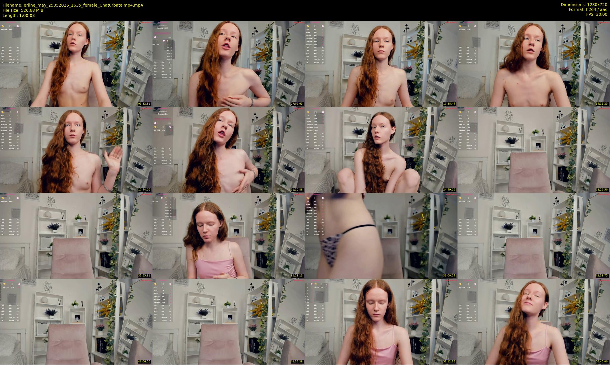 erline_may — 61 minute Chaturbate female cam show recording, 720p, May 25, 2026