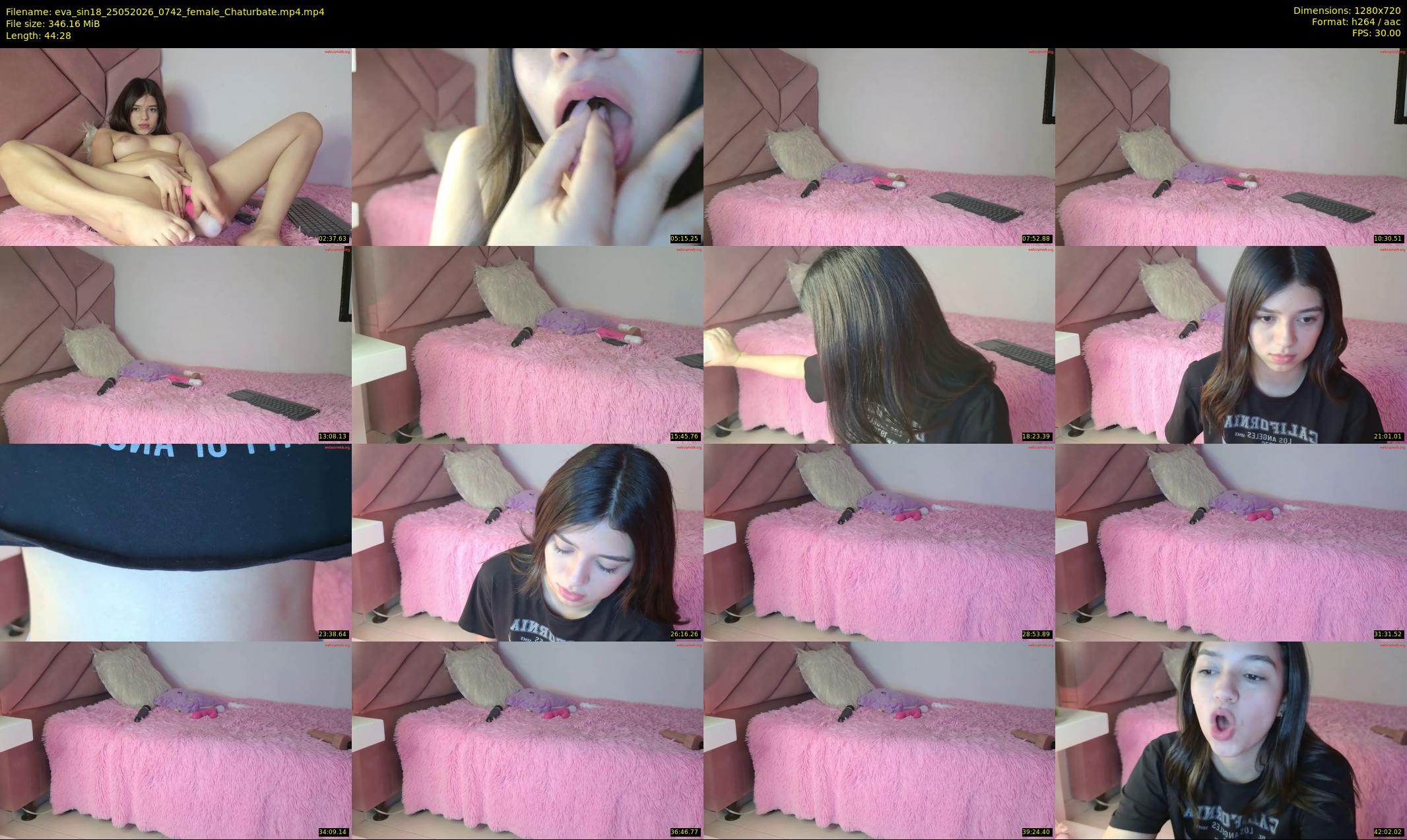 eva_sin18 — 45 minute Chaturbate female cam show recording, 720p, May 25, 2026