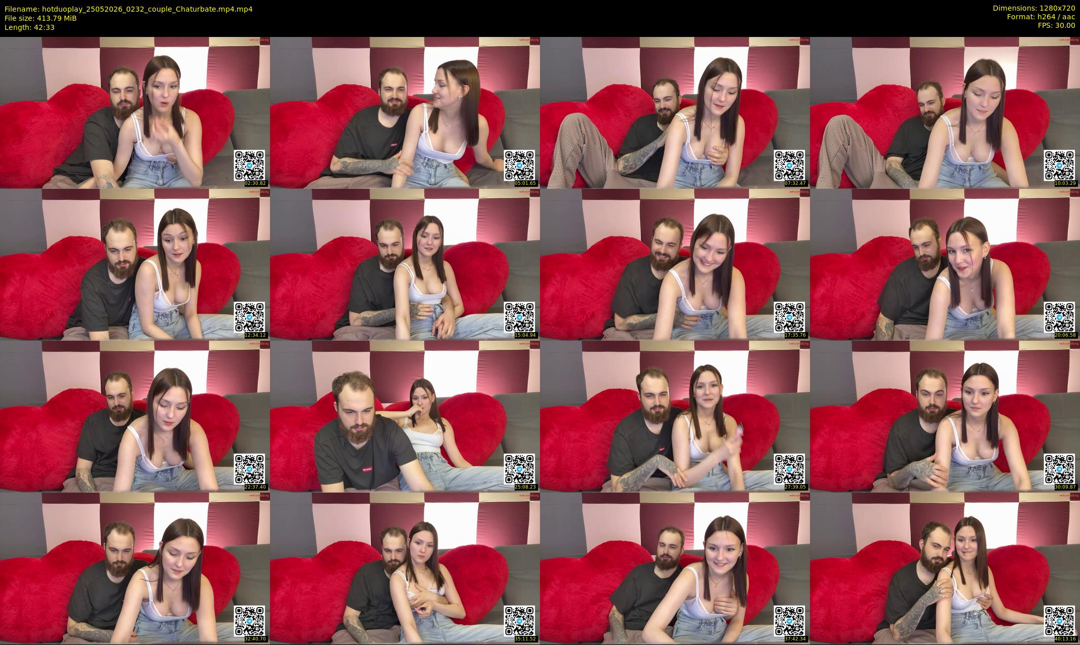 hotduoplay — 43 minute Chaturbate couple cam show recording, 720p, May 25, 2026