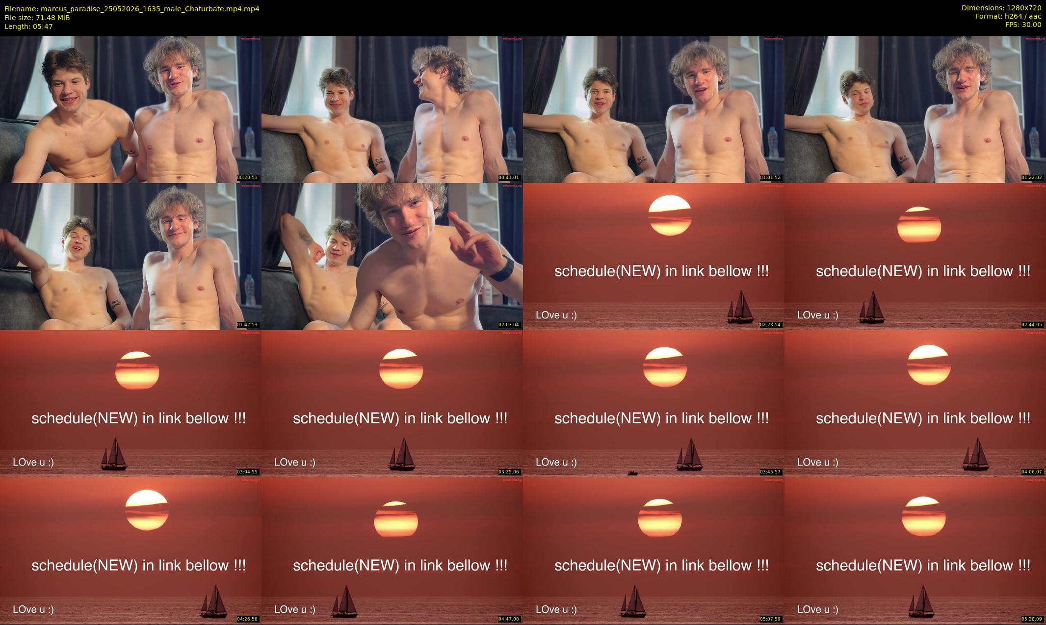 marcus_paradise — 6 minute Chaturbate male cam show recording, 720p, May 25, 2026