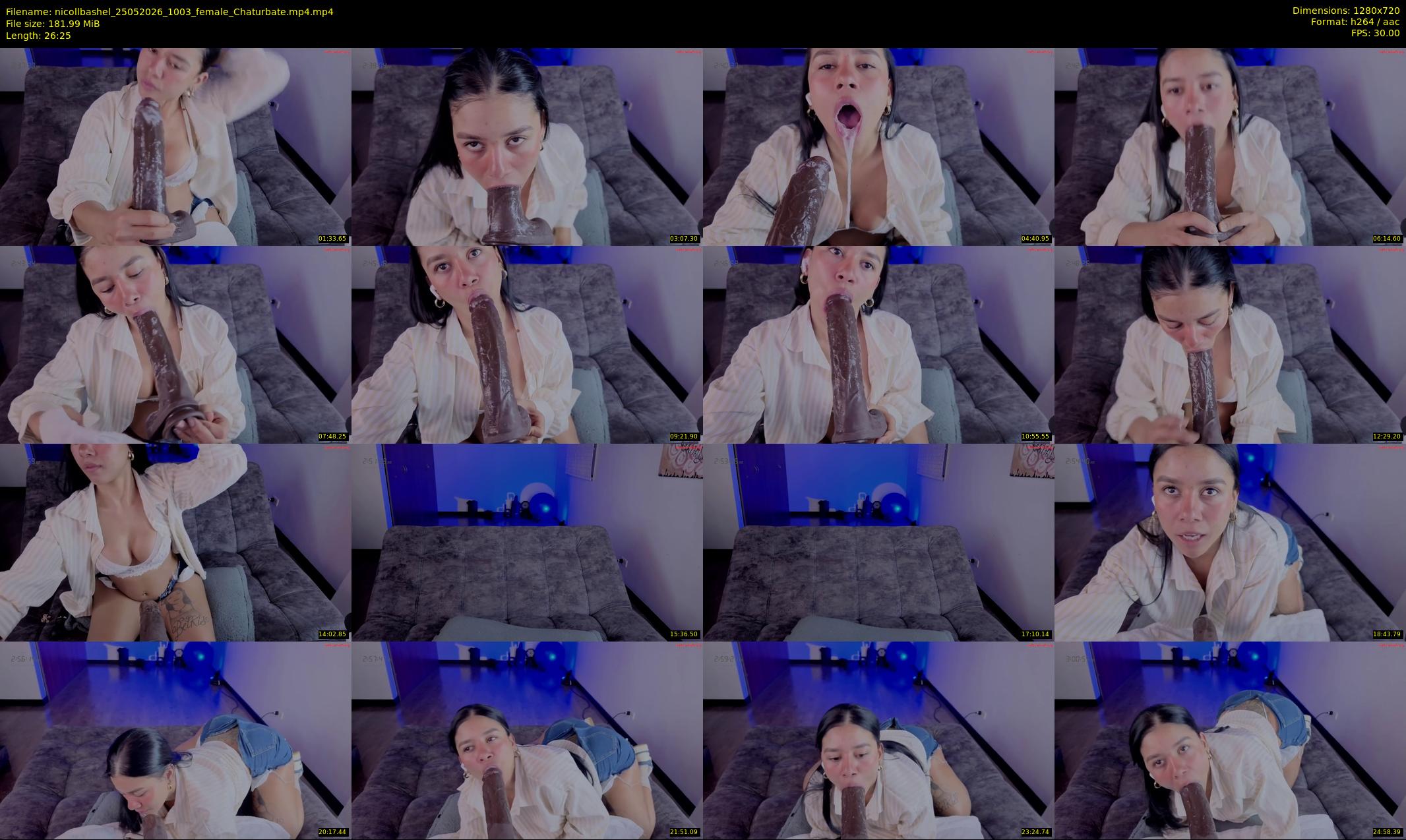 nicollbashel — 27 minute Chaturbate female cam show recording, 720p, May 25, 2026