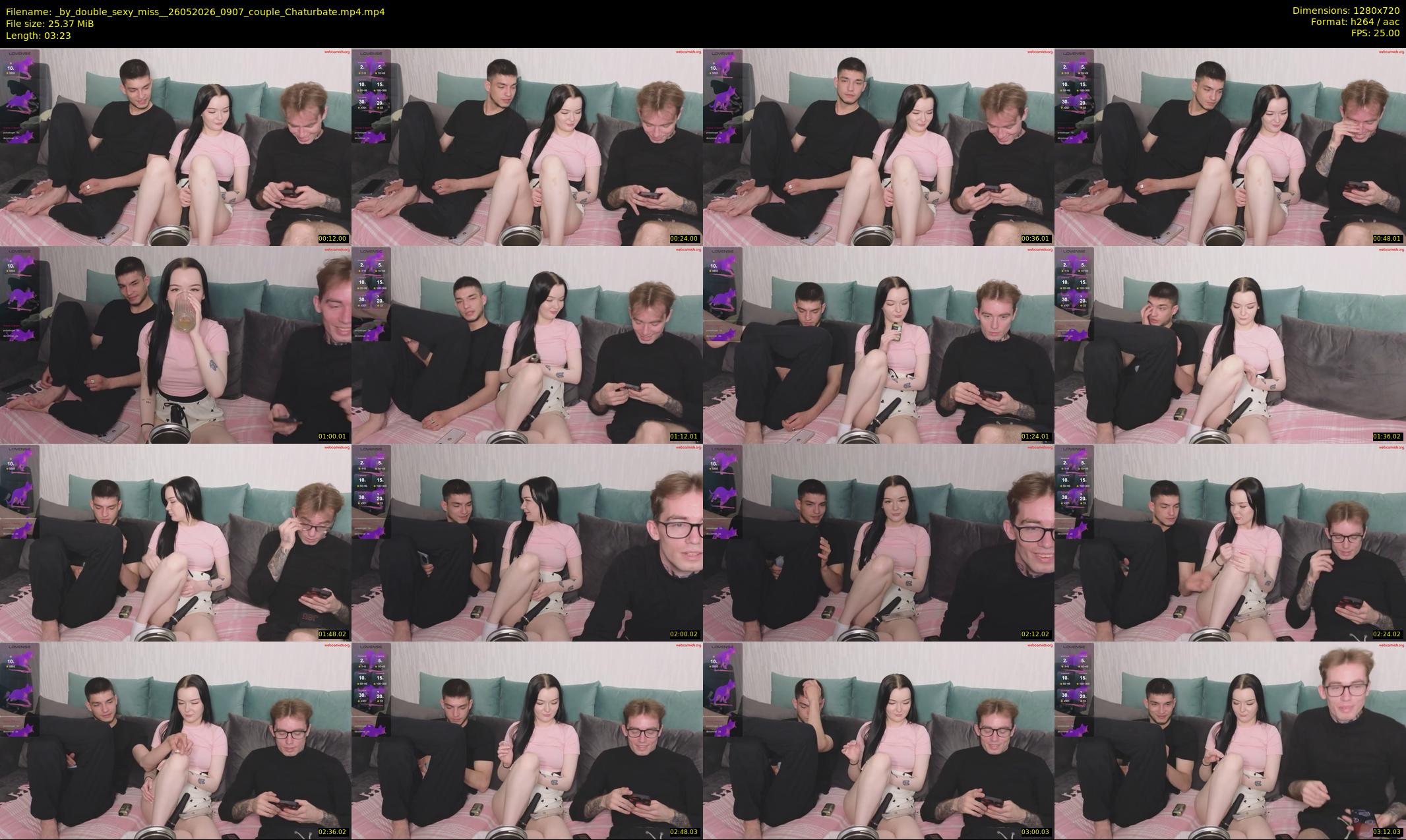 _by_double_sexy_miss_ — 4 minute Chaturbate couple cam show recording, 720p, May 26, 2026