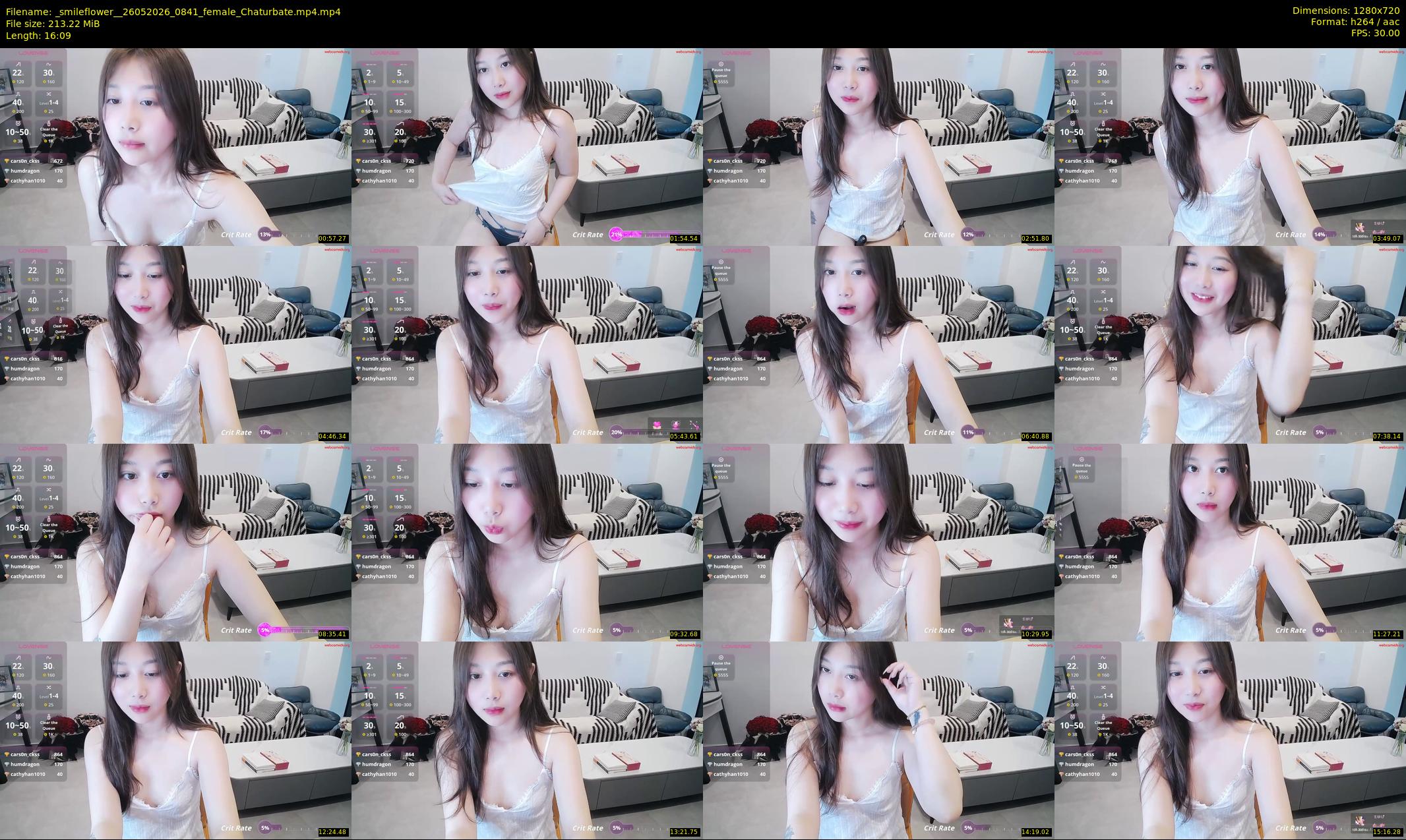 _smileflower_ — 17 minute Chaturbate female cam show recording, 720p, May 26, 2026