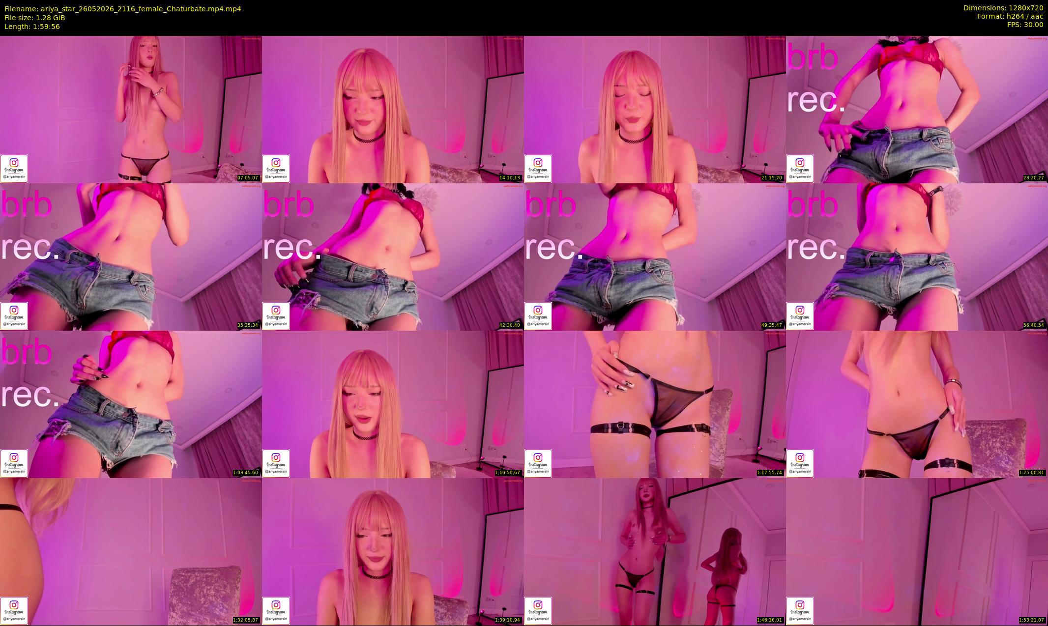 ariya_star — 120 minute Chaturbate female cam show recording, 720p, May 26, 2026