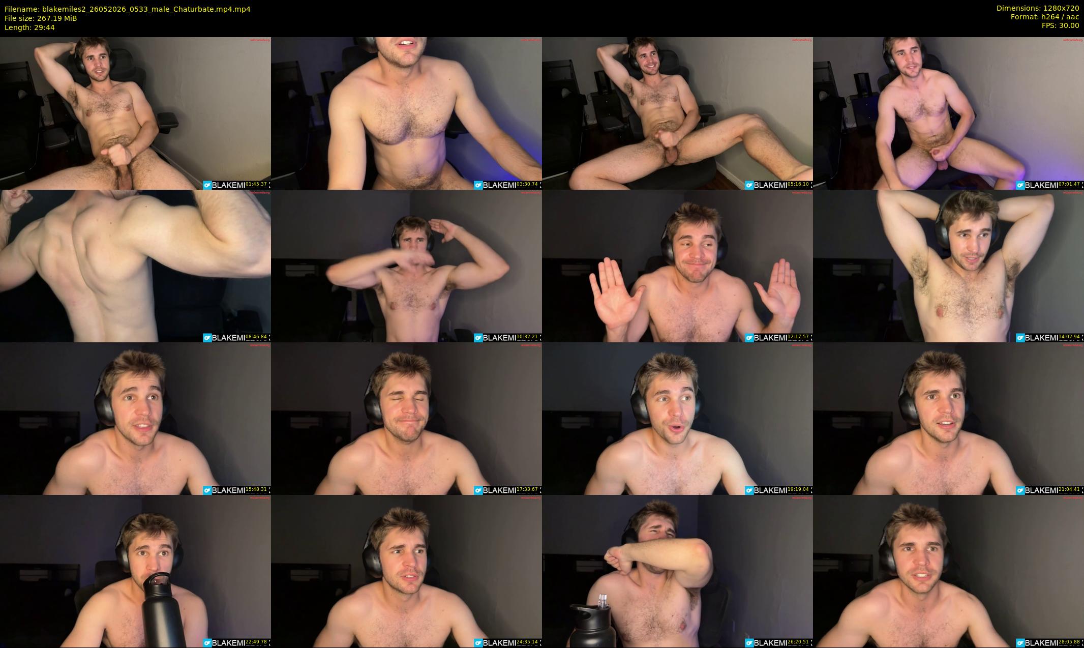 blakemiles2 — 30 minute Chaturbate male cam show recording, 720p, May 26, 2026