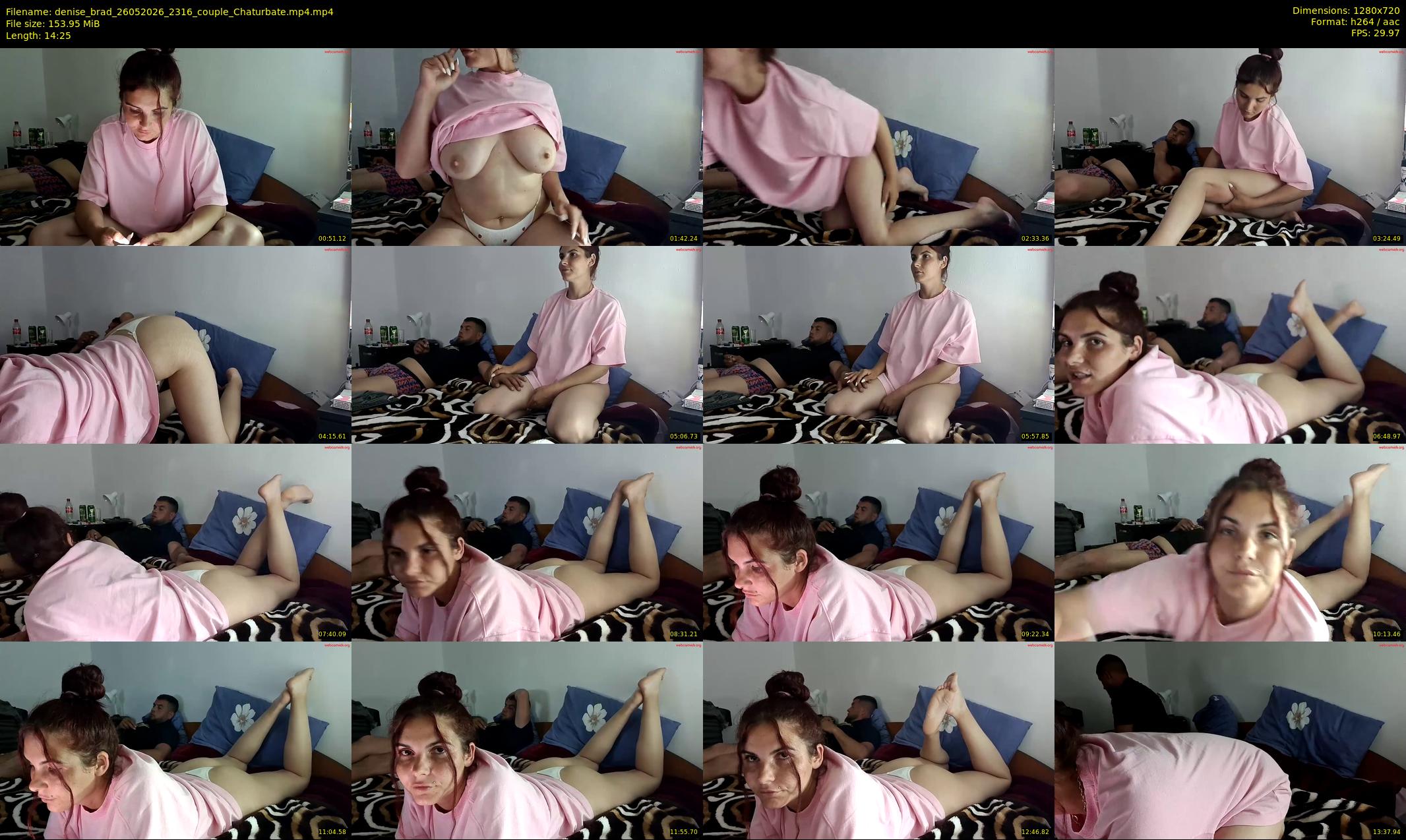 denise_brad — 15 minute Chaturbate couple cam show recording, 720p, May 26, 2026
