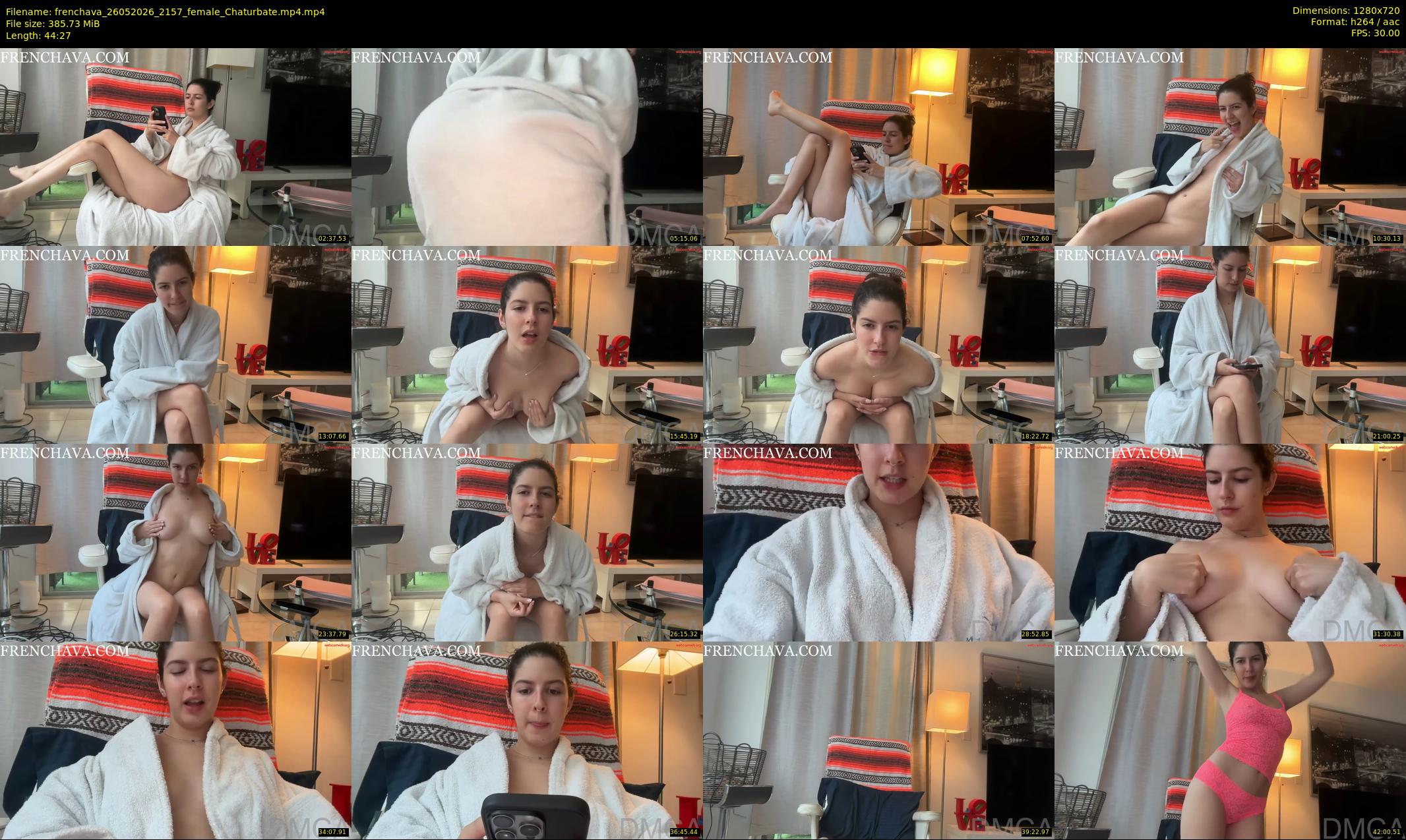 frenchava — 45 minute Chaturbate female cam show recording, 720p, May 26, 2026