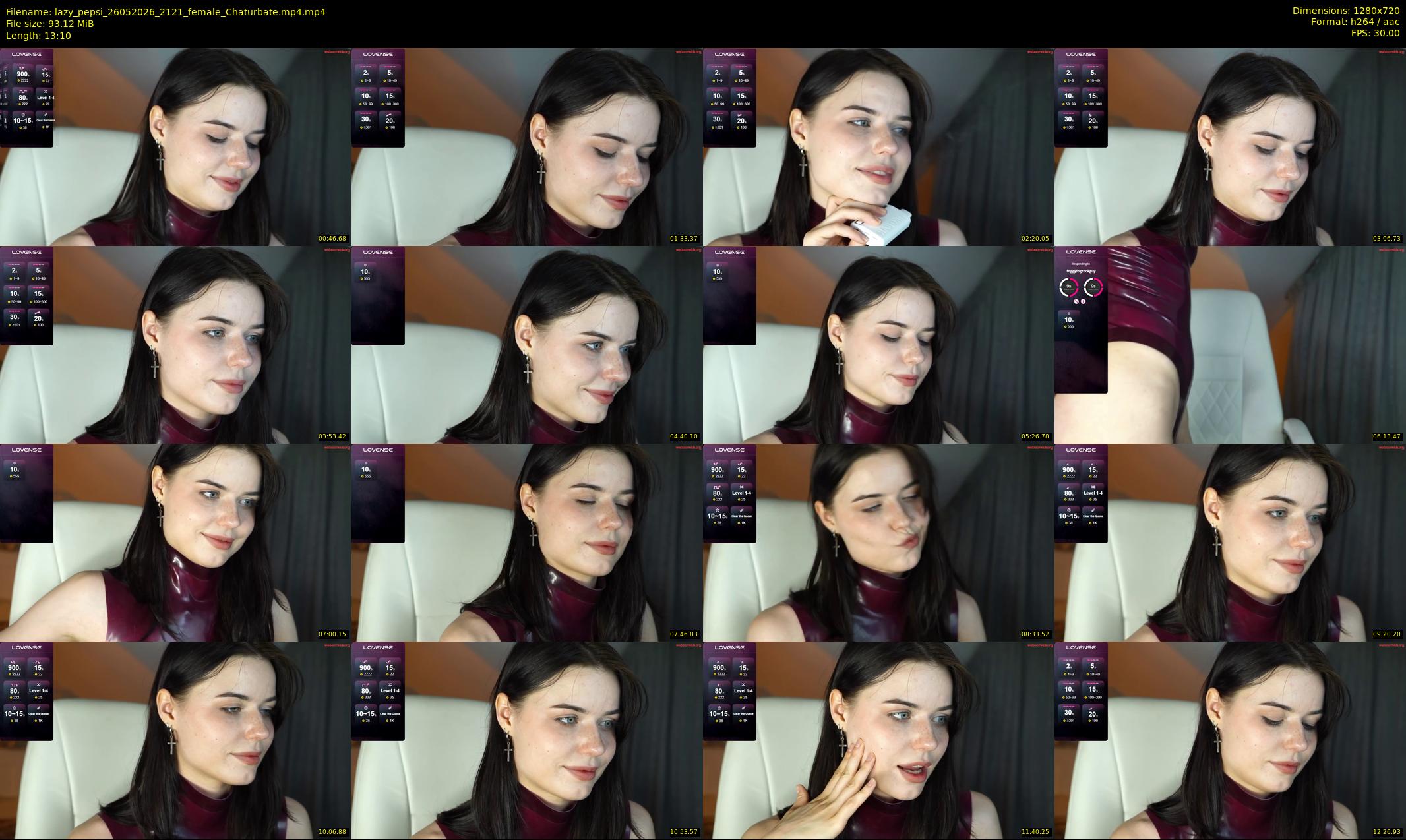 lazy_pepsi — 14 minute Chaturbate female cam show recording, 720p, May 26, 2026