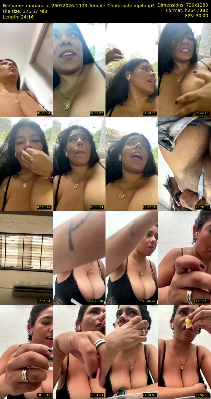 mariana_c — 25 minute Chaturbate female cam show recording, 1080p, May 26, 2026