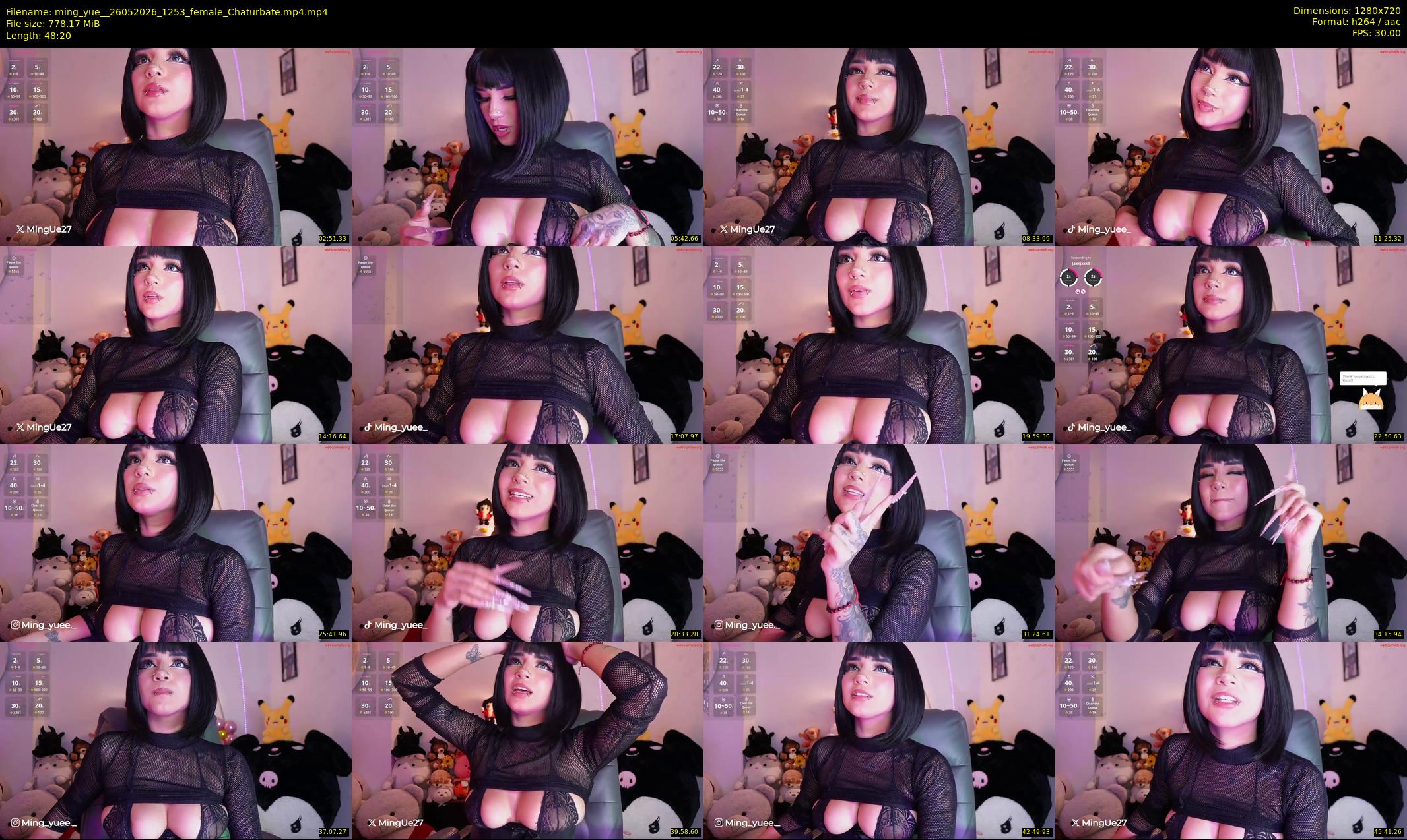 ming_yue_ — 49 minute Chaturbate female cam show recording, 720p, May 26, 2026