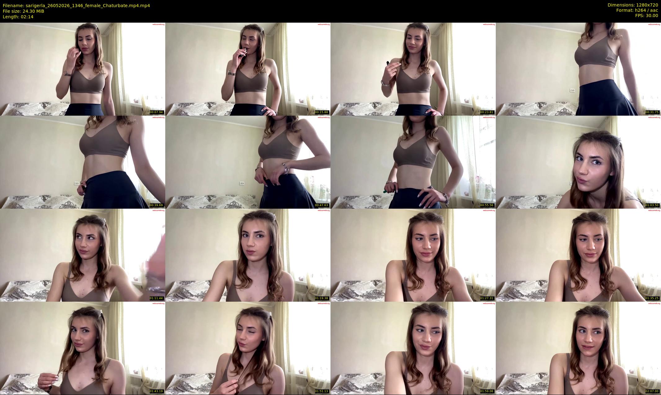 sarigerla — 3 minute Chaturbate female cam show recording, 720p, May 26, 2026